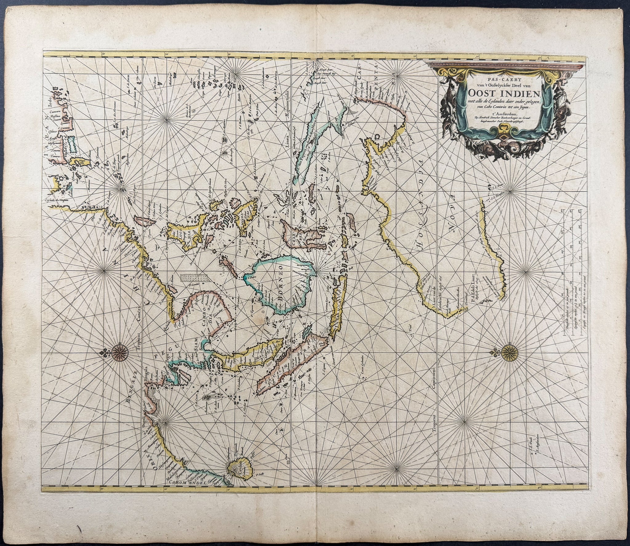 Map of the East Indies or Southeast Asia, and Western Australia