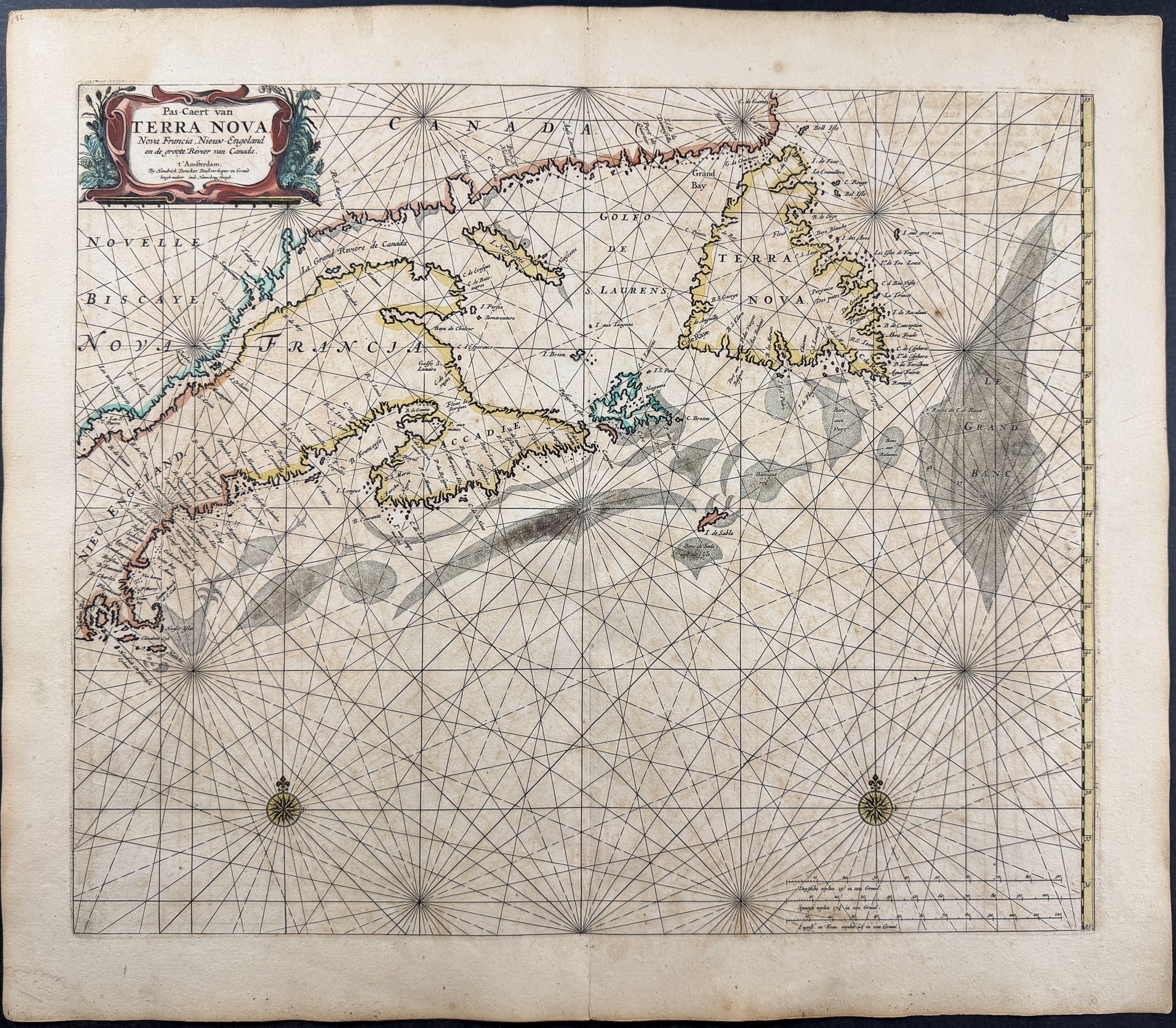 Map of Nova Scotia, New France, and New England