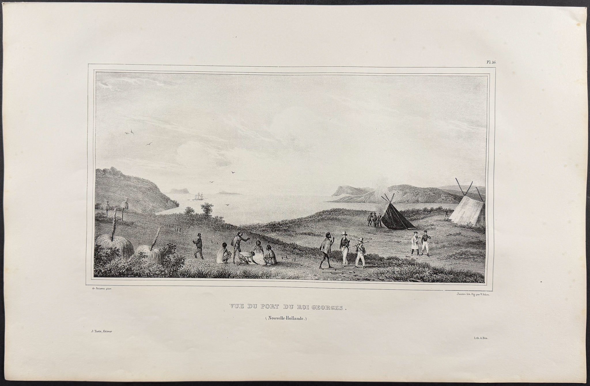Albany Harbor, Australia; Vue du Port du Roi Georges (Nouvelle Hollande)