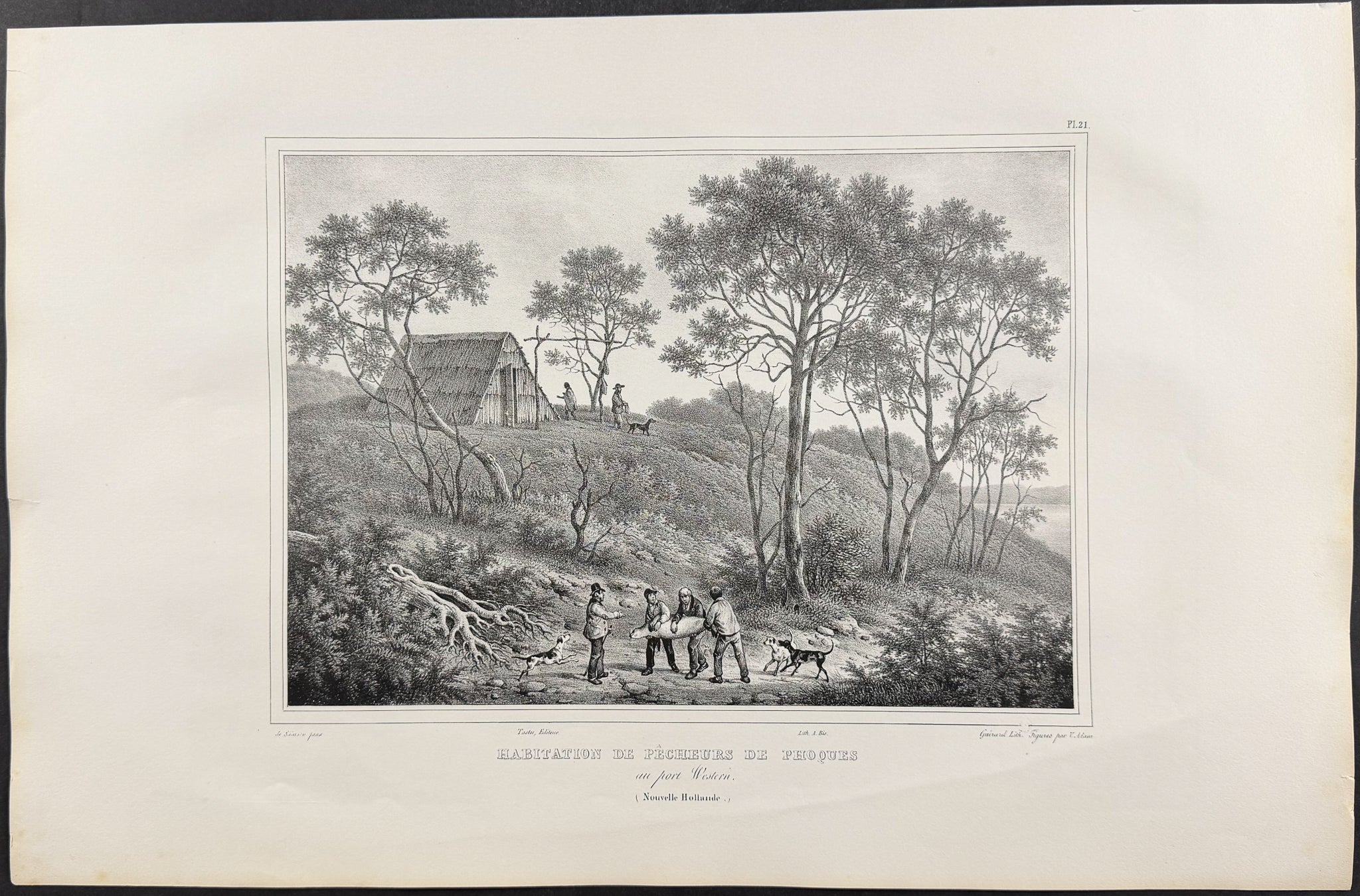 Australia; Habitation de Pecheurs de Phoques au Port Western (Nouvelle Holland)