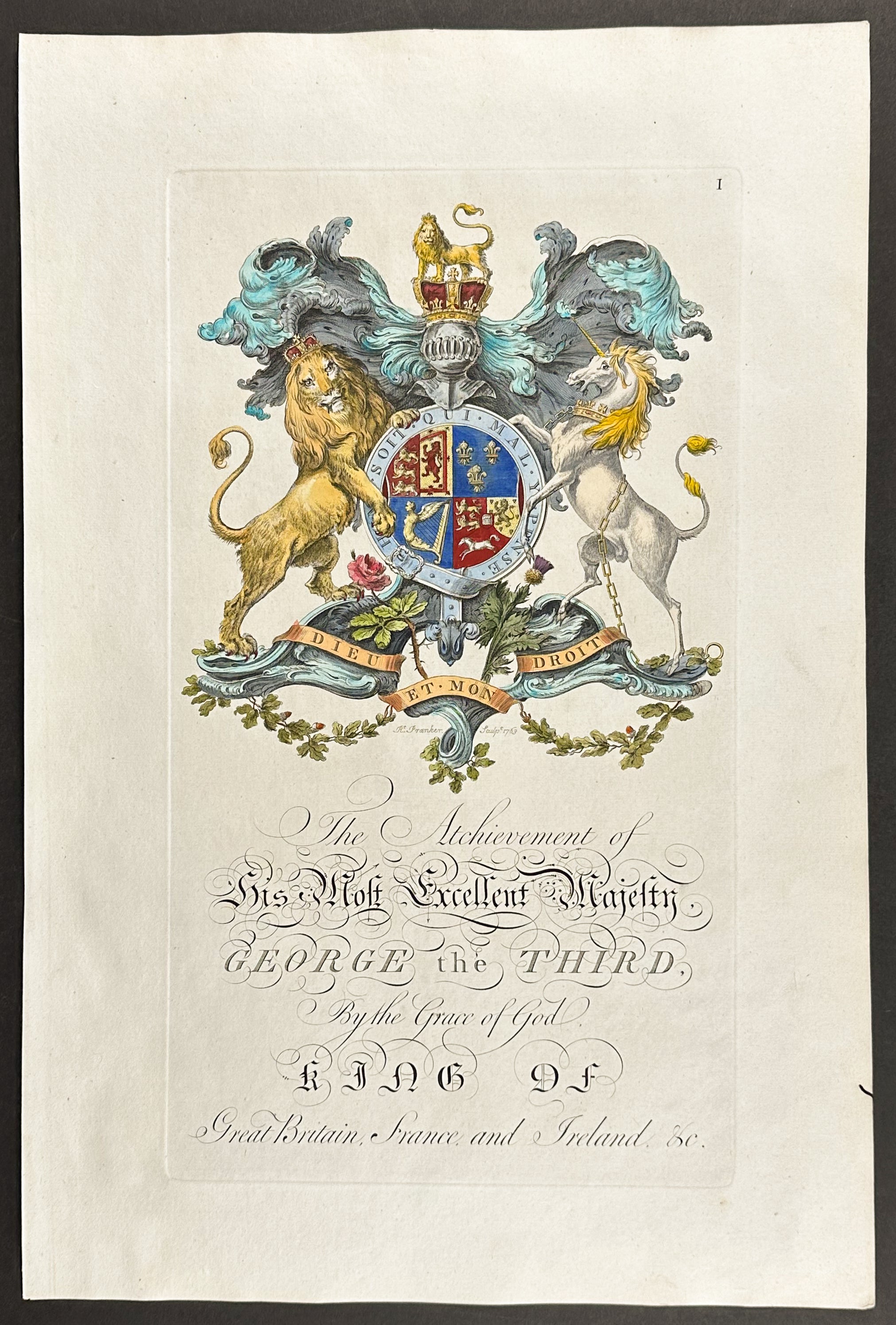 Family Crest or Shield of King George III