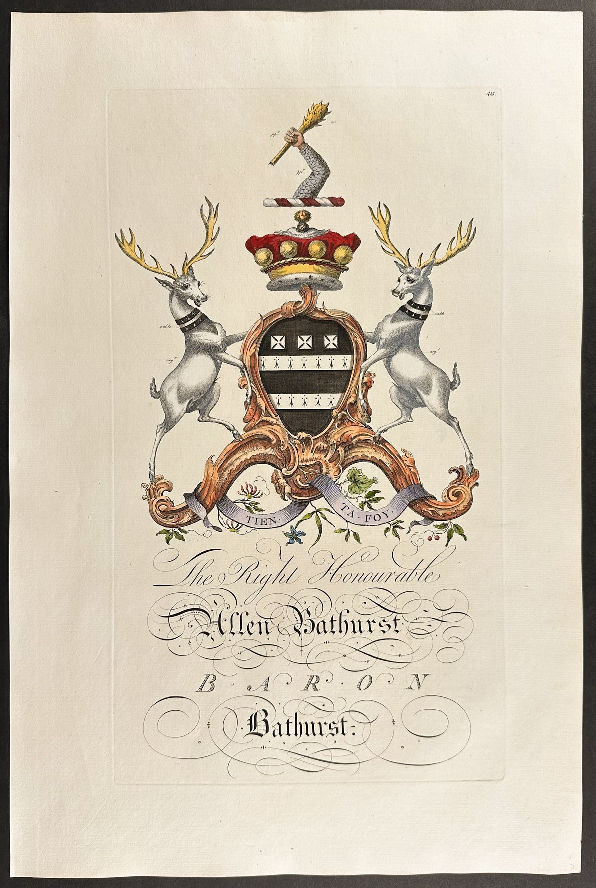 Family Crest or Shield of Allen Bathurst