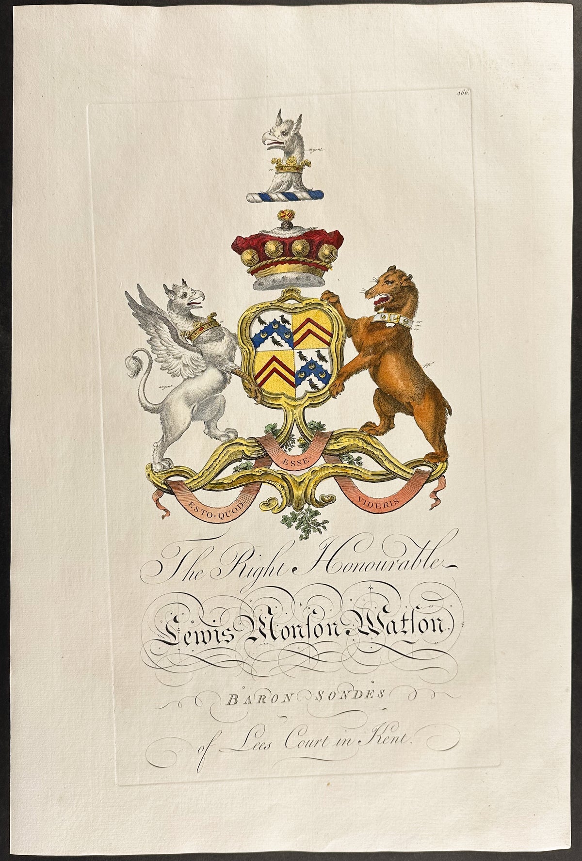 Family Crest or Shield of Lewis Gordon Watson