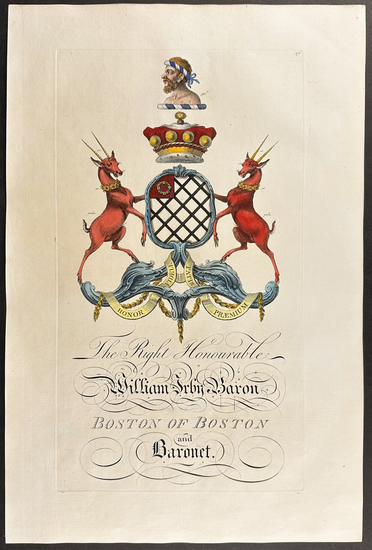 Family Crest or Shield of William Irby Baron