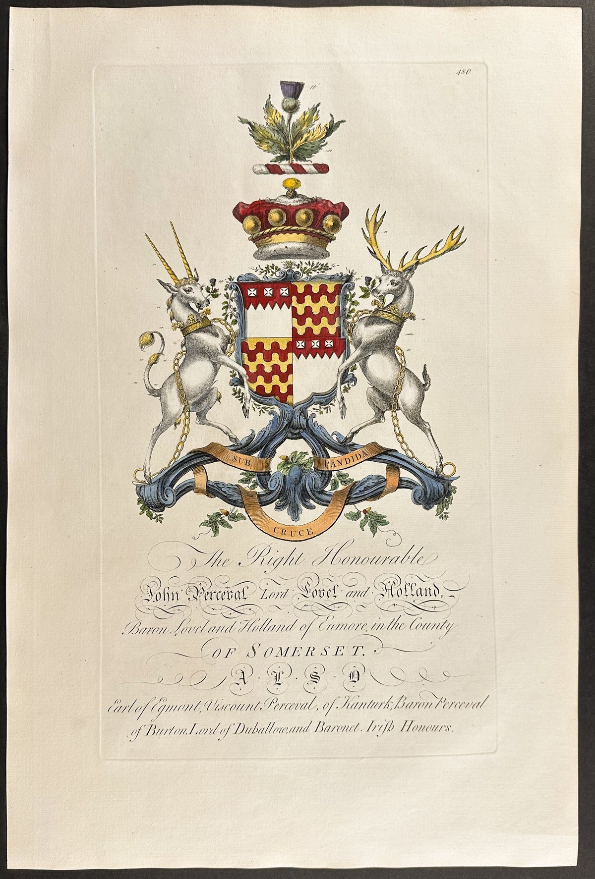 Family Crest or Shield of John Perceval