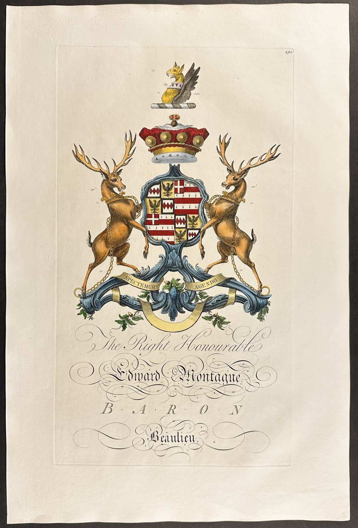 Family Crest or Shield of Edward Montague