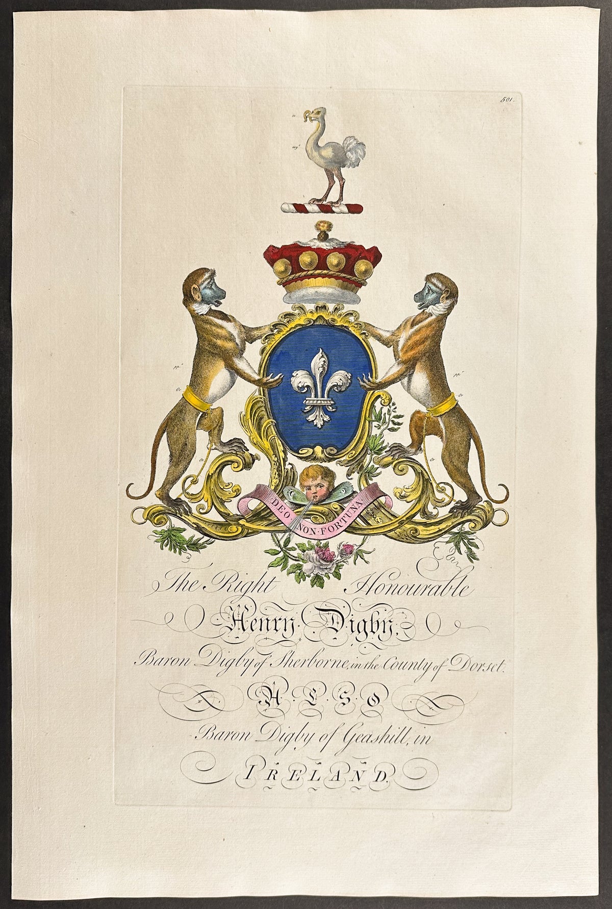 Family Crest or Shield of Henry Digby