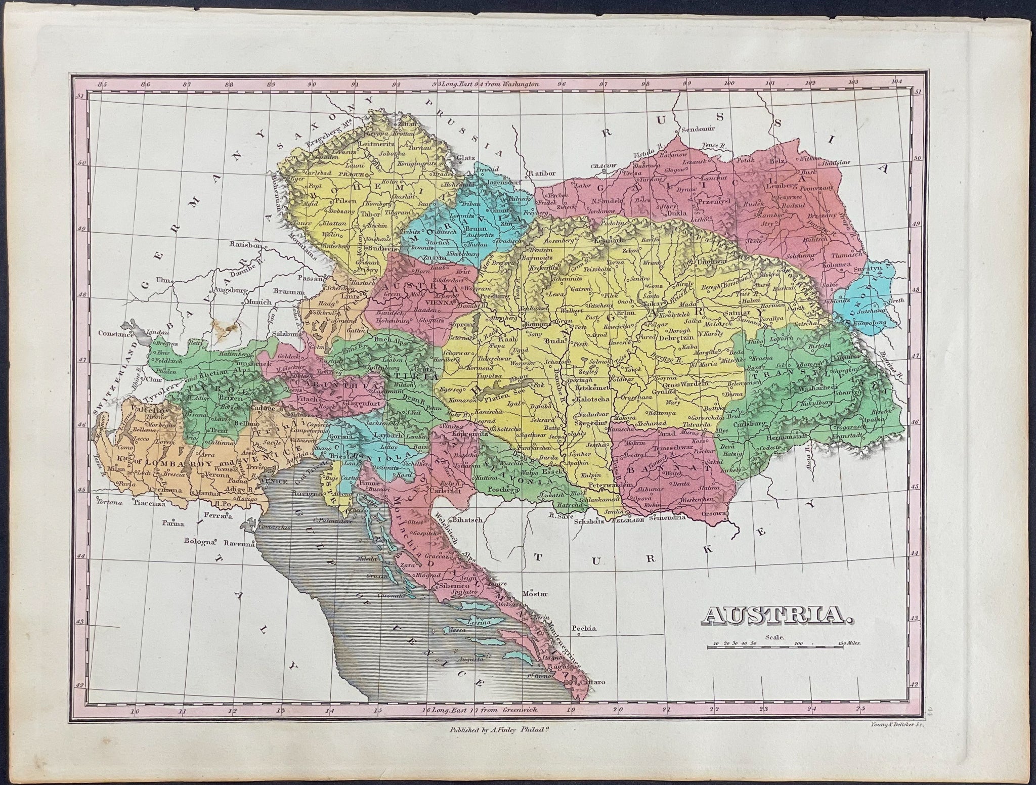 Map of Austrian Empire