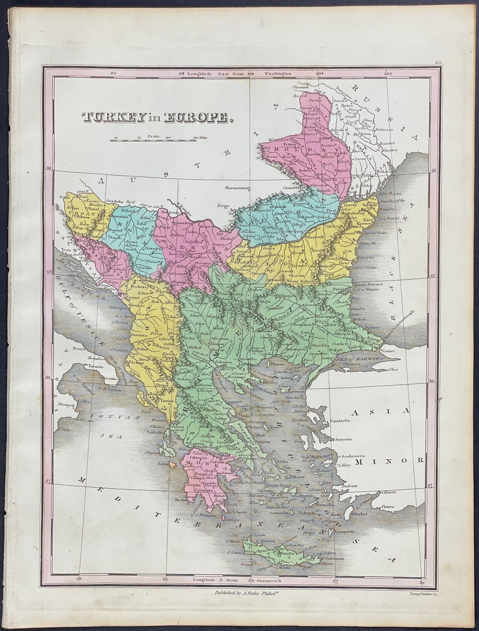 Map of Turkey in Europe