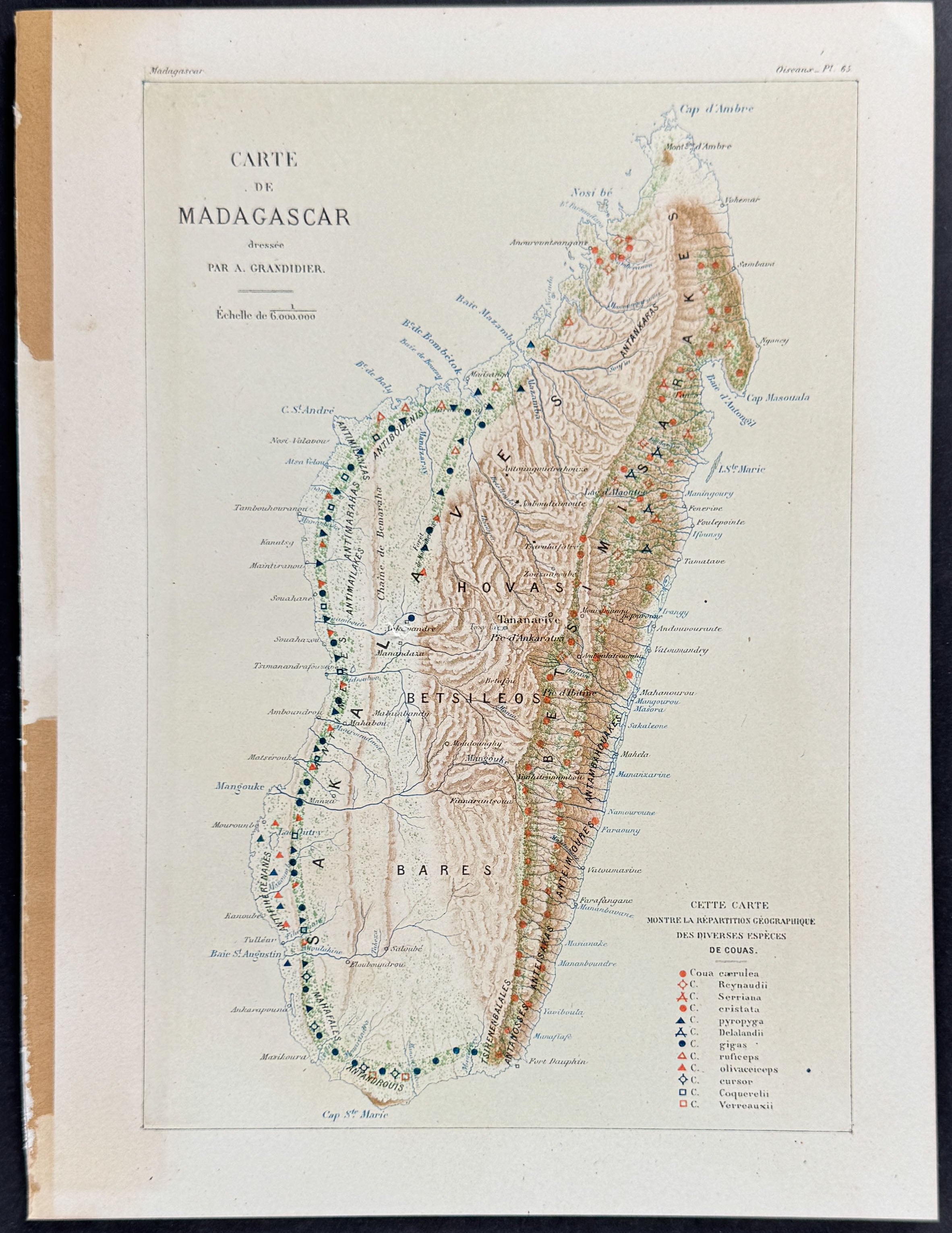 Map of Madagascar (Carte de Madagascar)
