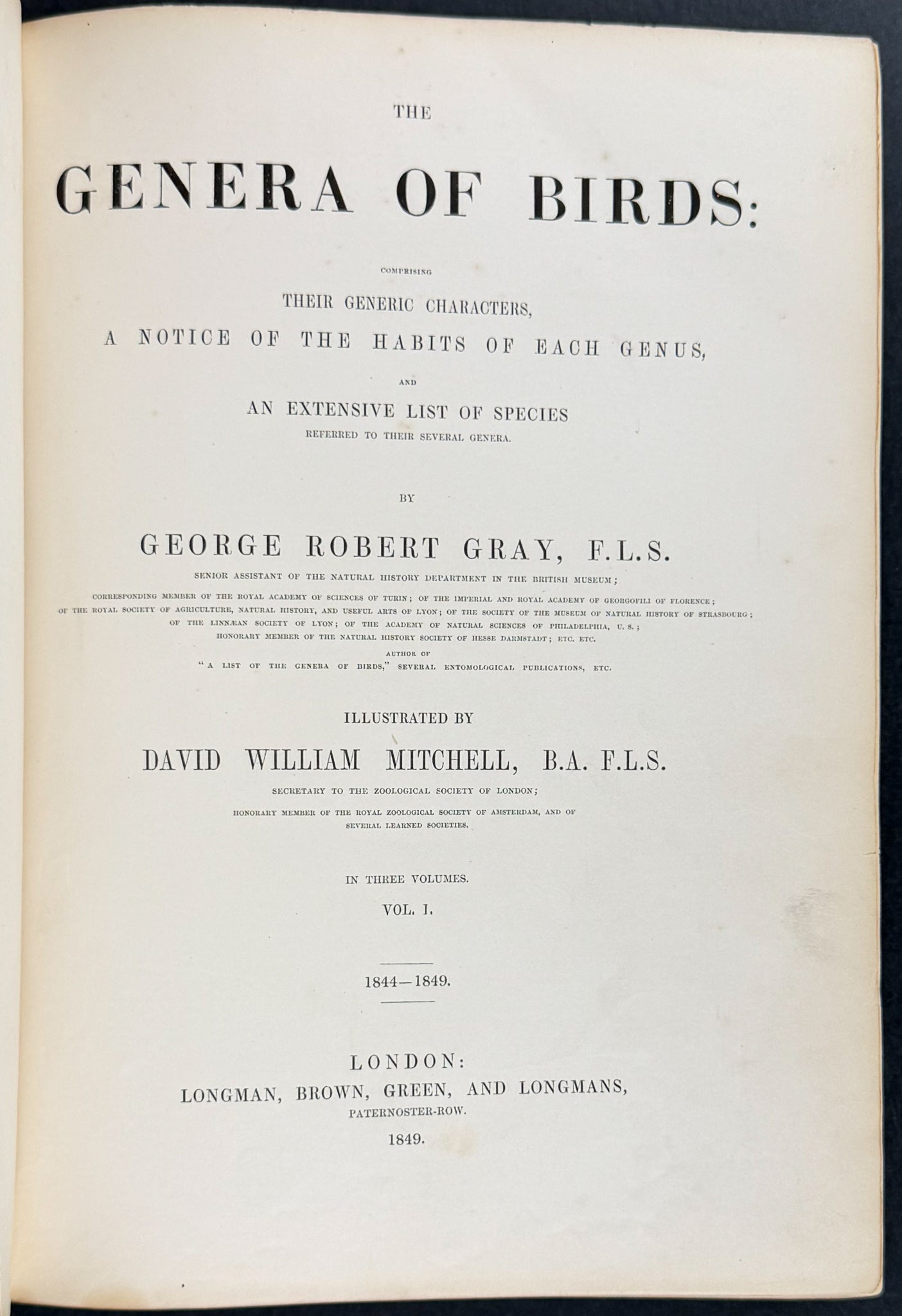 The Genera of Birds