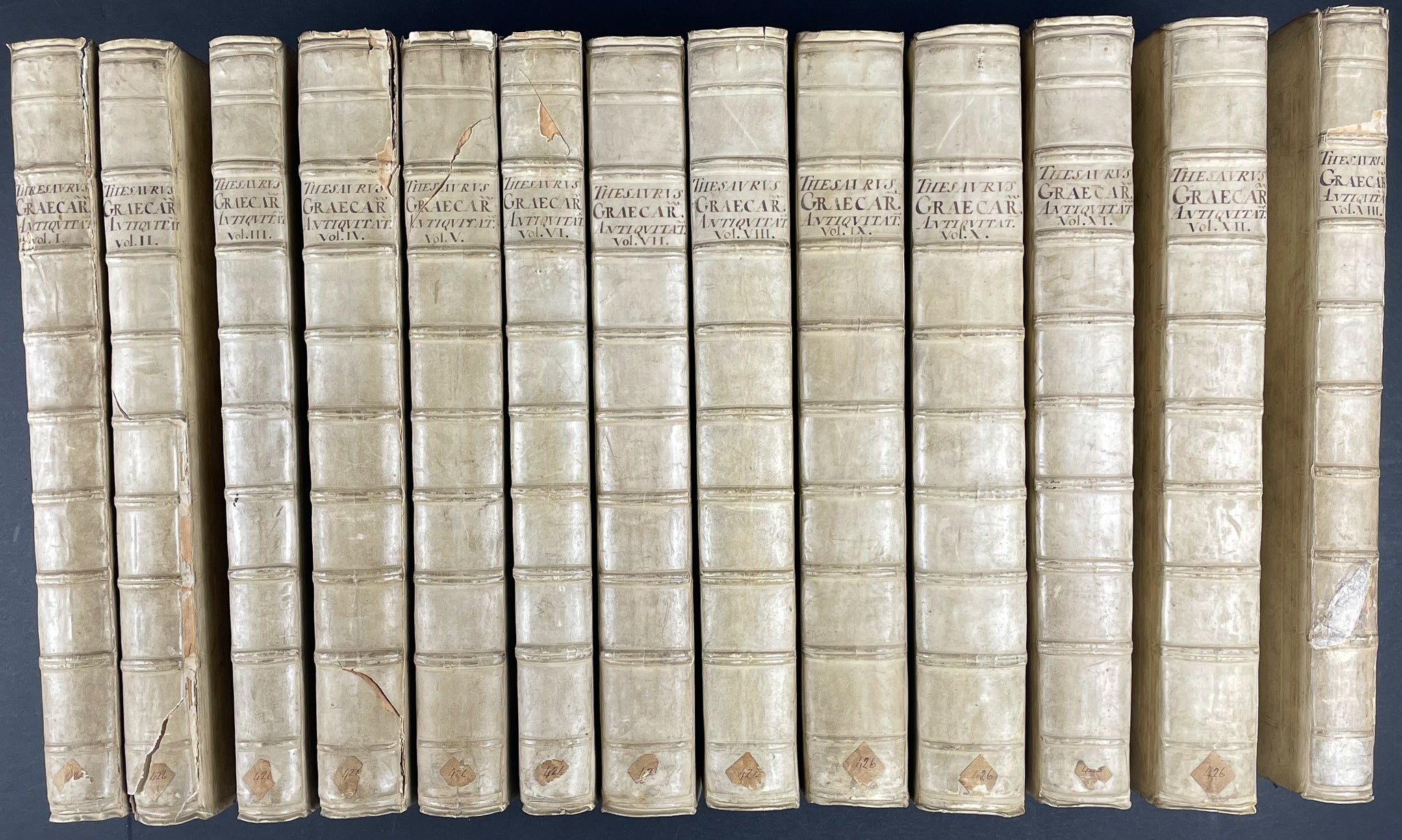 Gronovius's Thesaurus Graecarum Antiquitatum - 13 Volumes with 420 Full Page Engravings