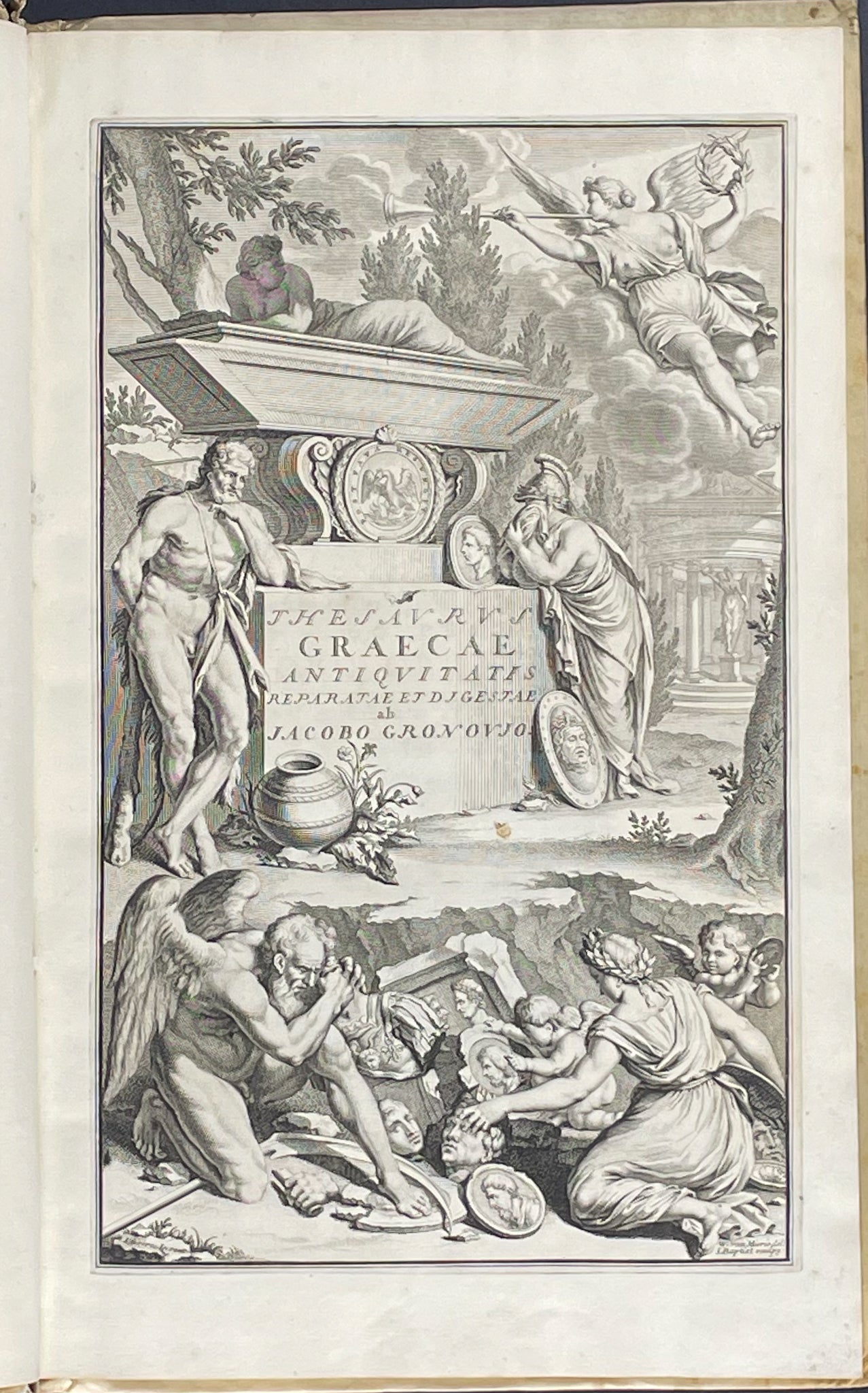 Gronovius's Thesaurus Graecarum Antiquitatum - 13 Volumes with 420 Full Page Engravings
