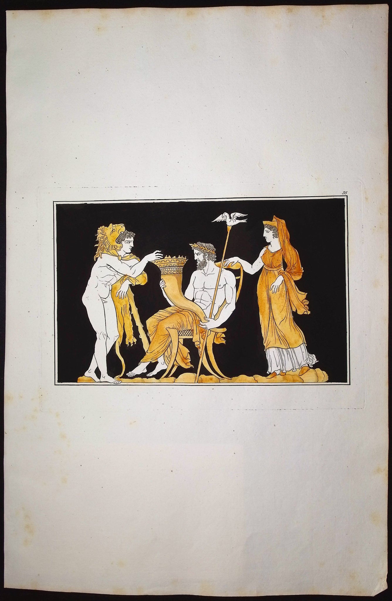Engraving of a Painting from a Grecian Vase