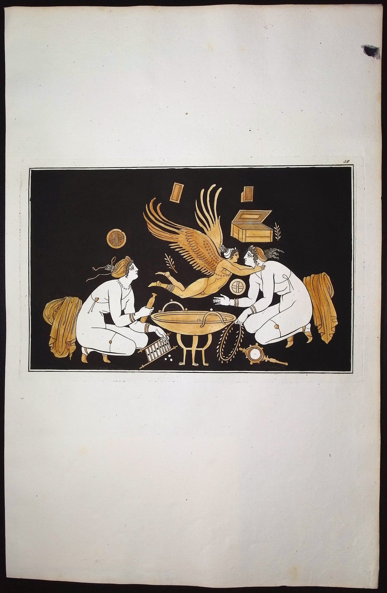 Engraving of a Painting from a Grecian Vase