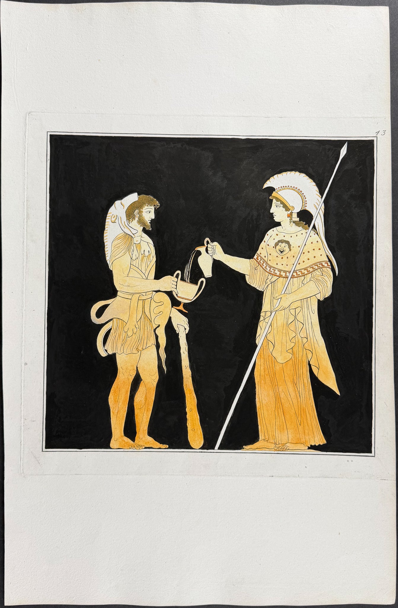 Engraving of a Painting from a Grecian Vase