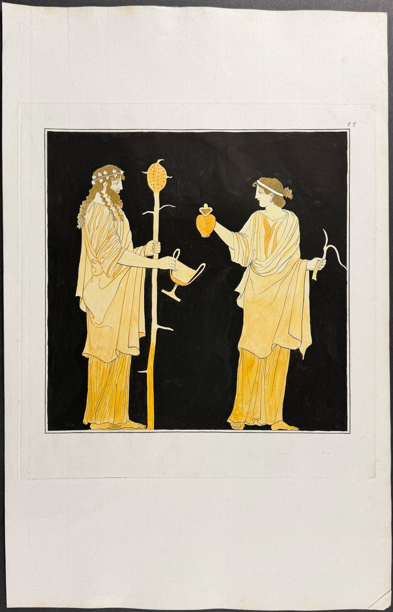 Engraving of a Painting from a Grecian Vase