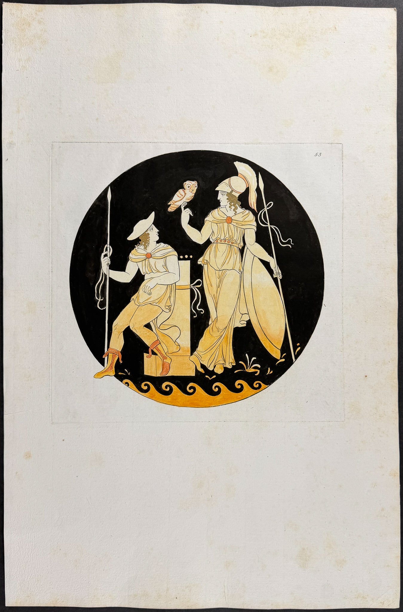 Engraving of a Painting from a Grecian Vase
