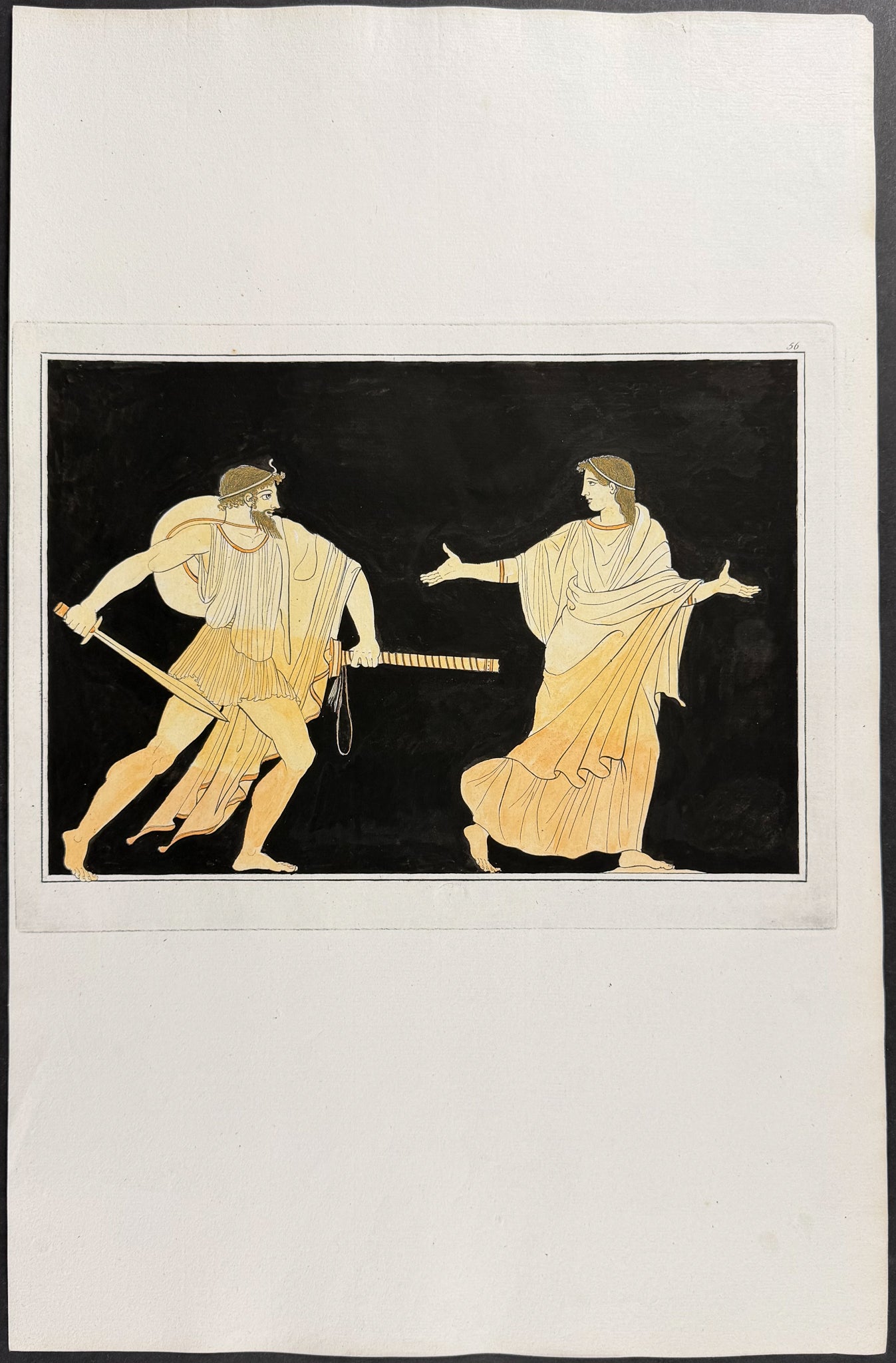 Engraving of a Painting from a Grecian Vase