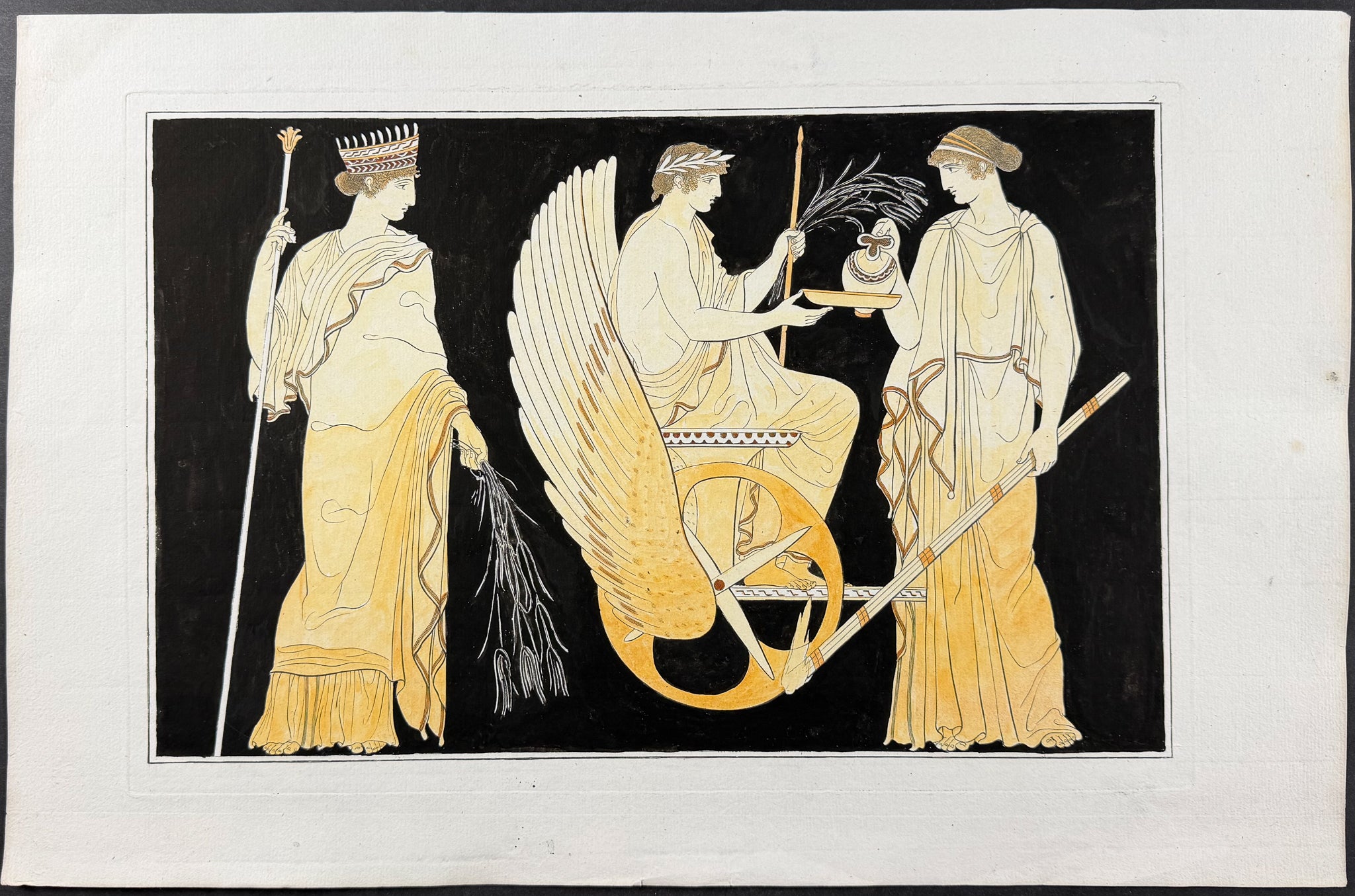Engraving of a Painting from a Grecian Vase