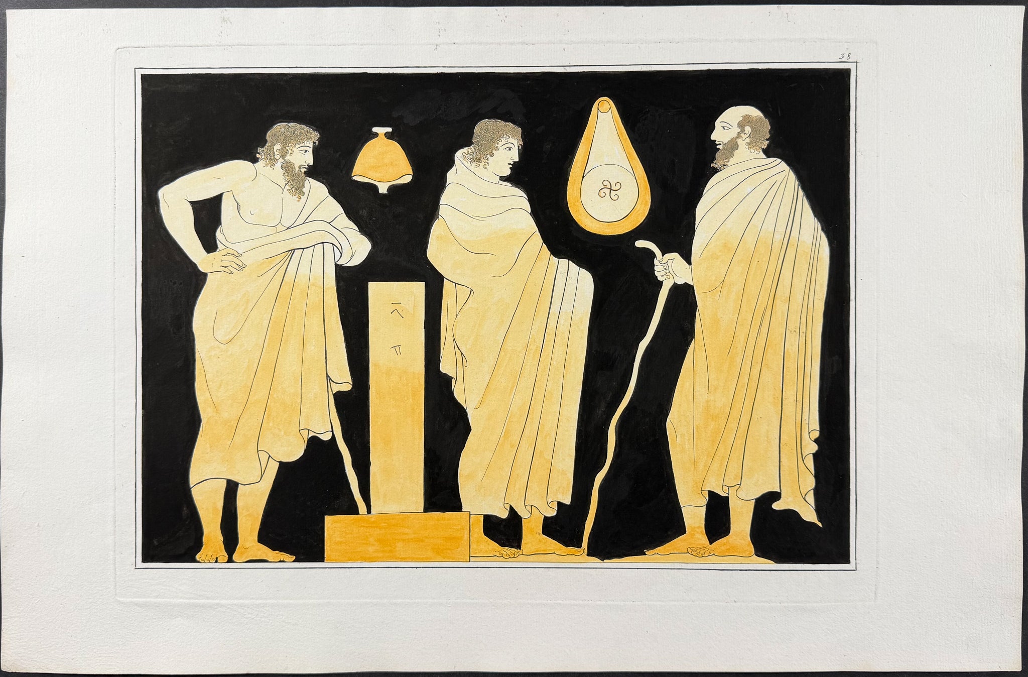 Engraving of a Painting from a Grecian Vase