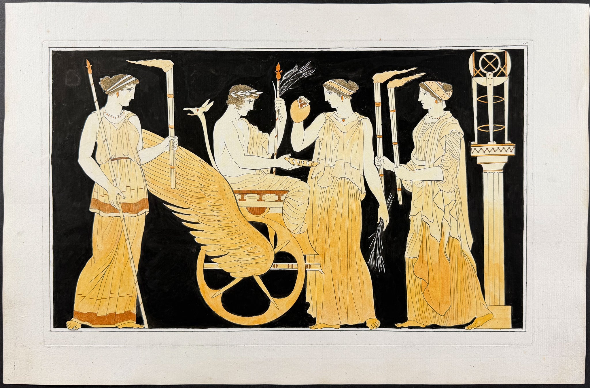 Engraving of a Painting from a Grecian Vase