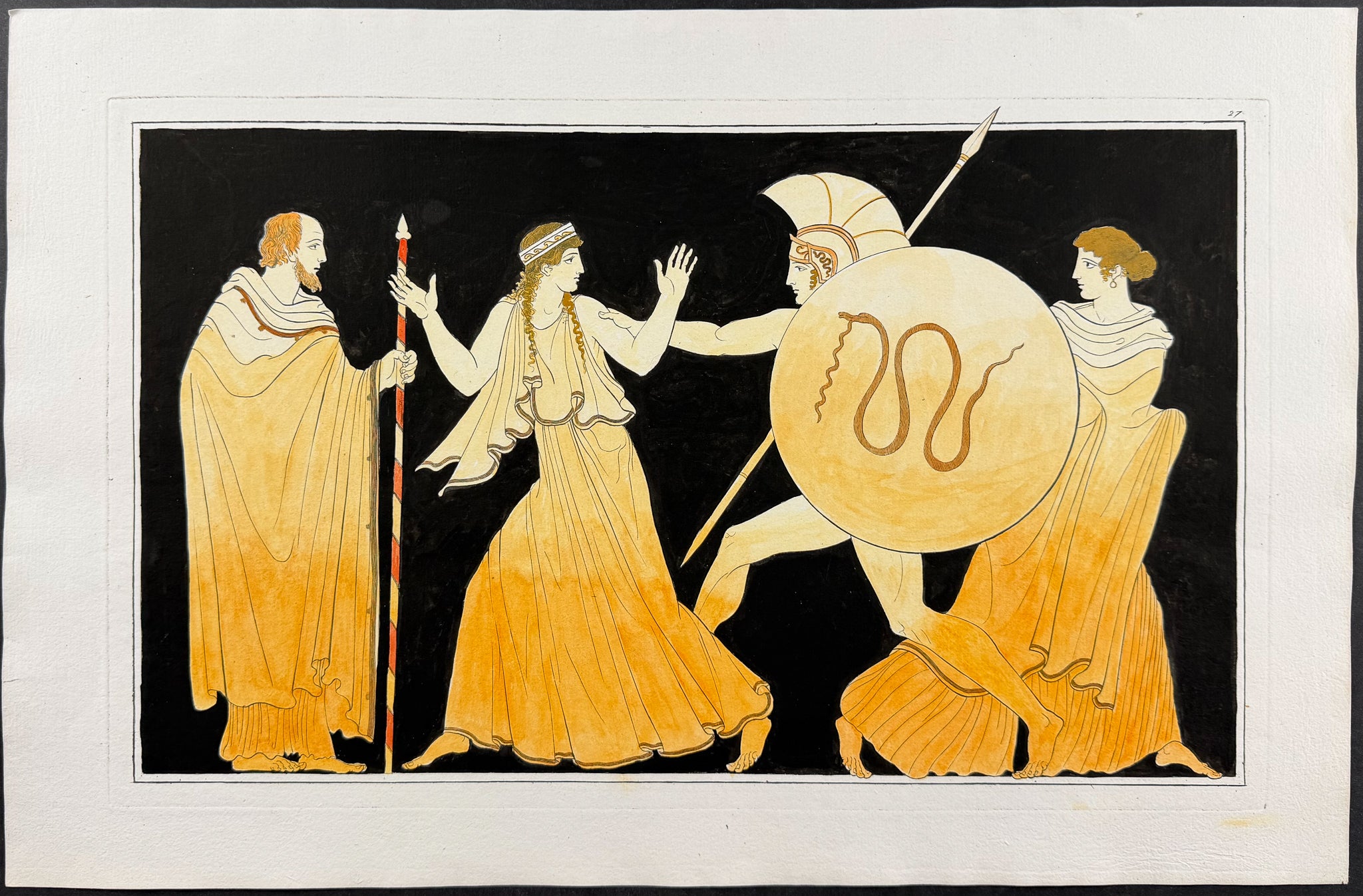 Engraving of a Painting from a Grecian Vase