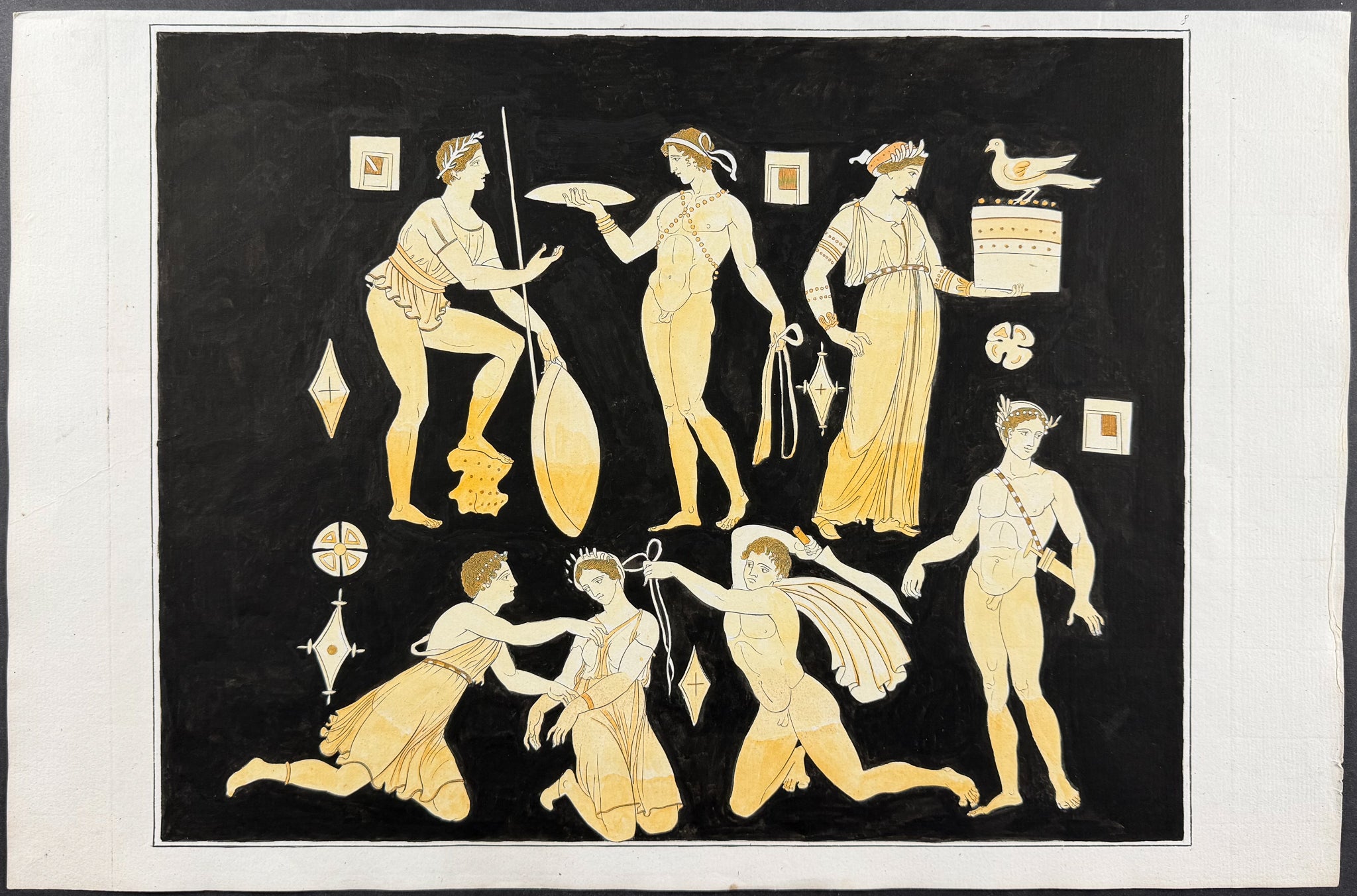Engraving of a Painting from a Grecian Vase