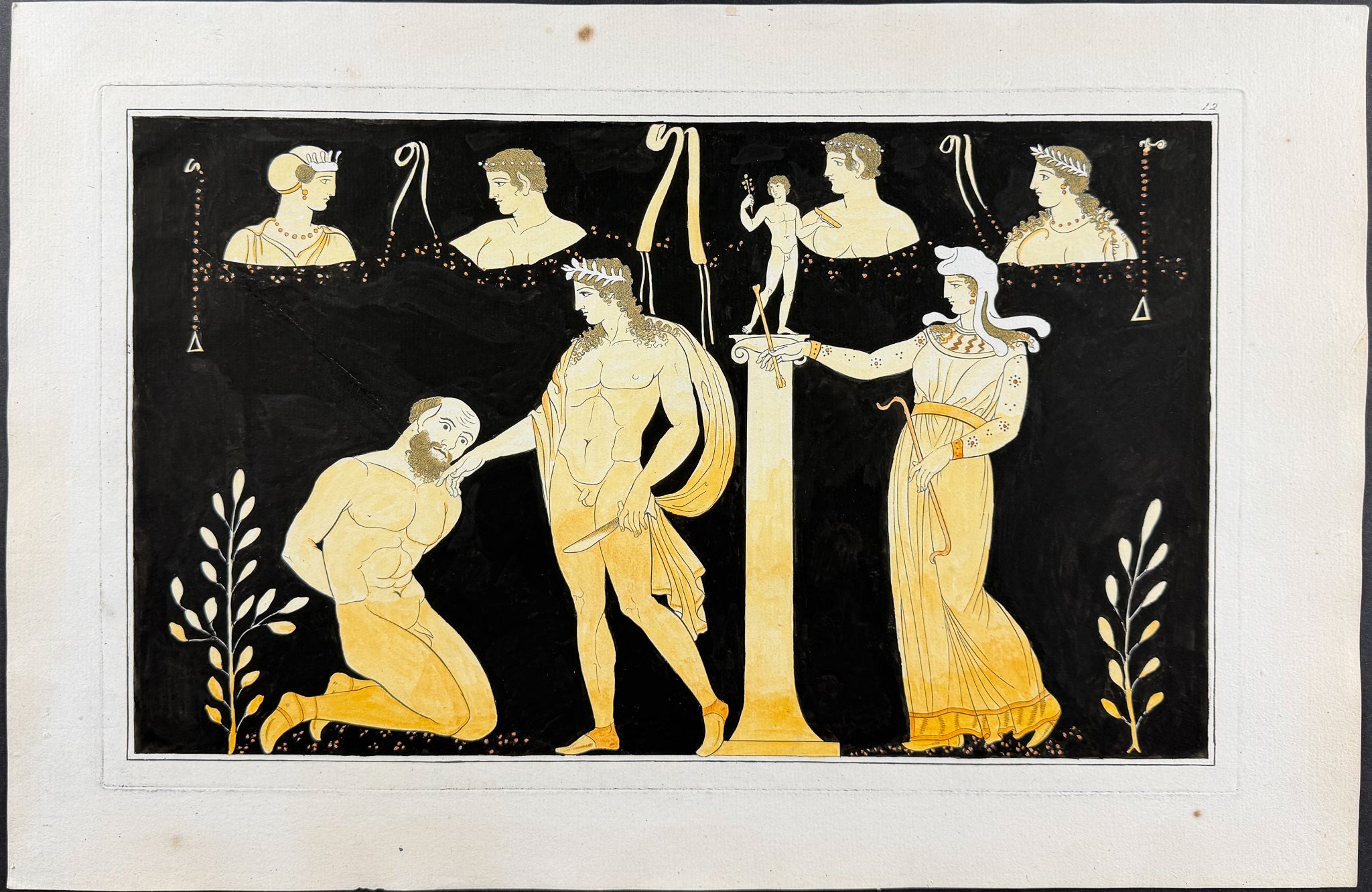 Engraving of a Painting from a Grecian Vase