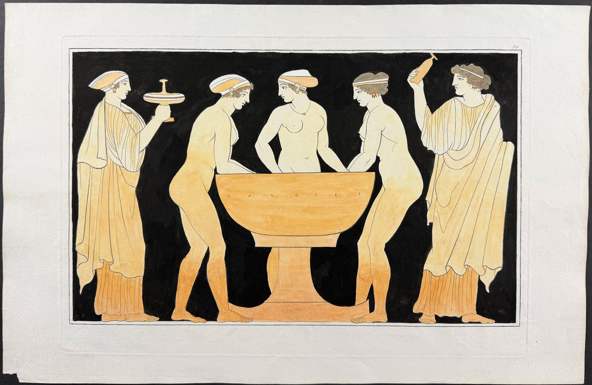 Engraving of a Painting from a Grecian Vase