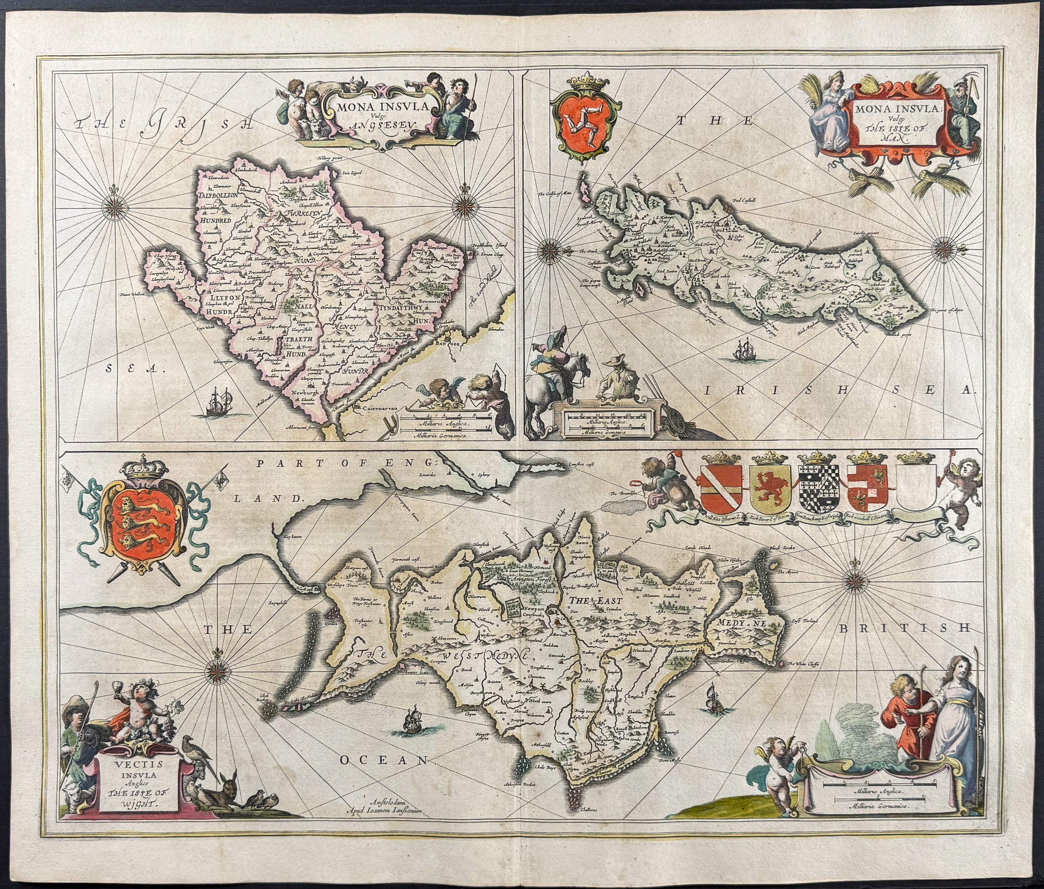 Map of Isle of Man & Isle of Wight
