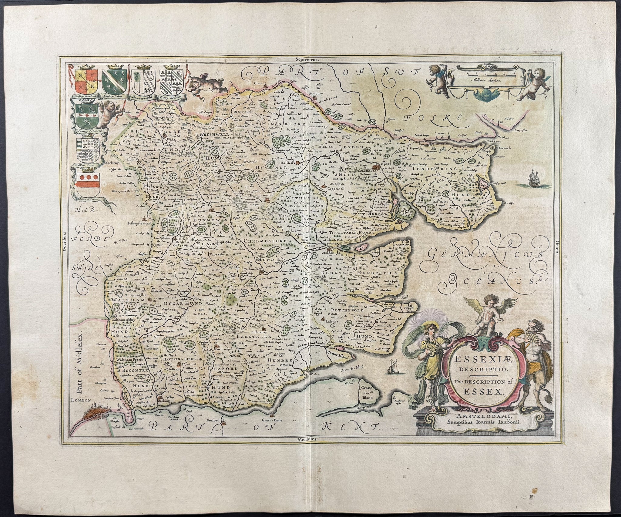 Map of Essex, England