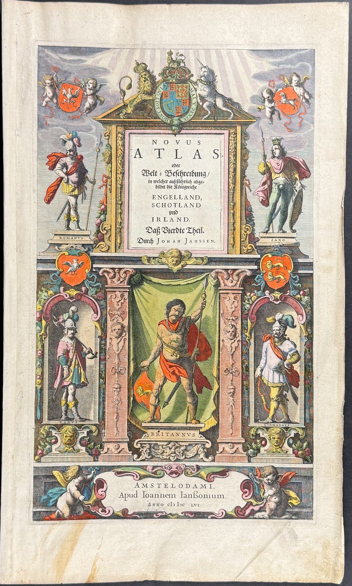 Fronispiece of Novus Atlas