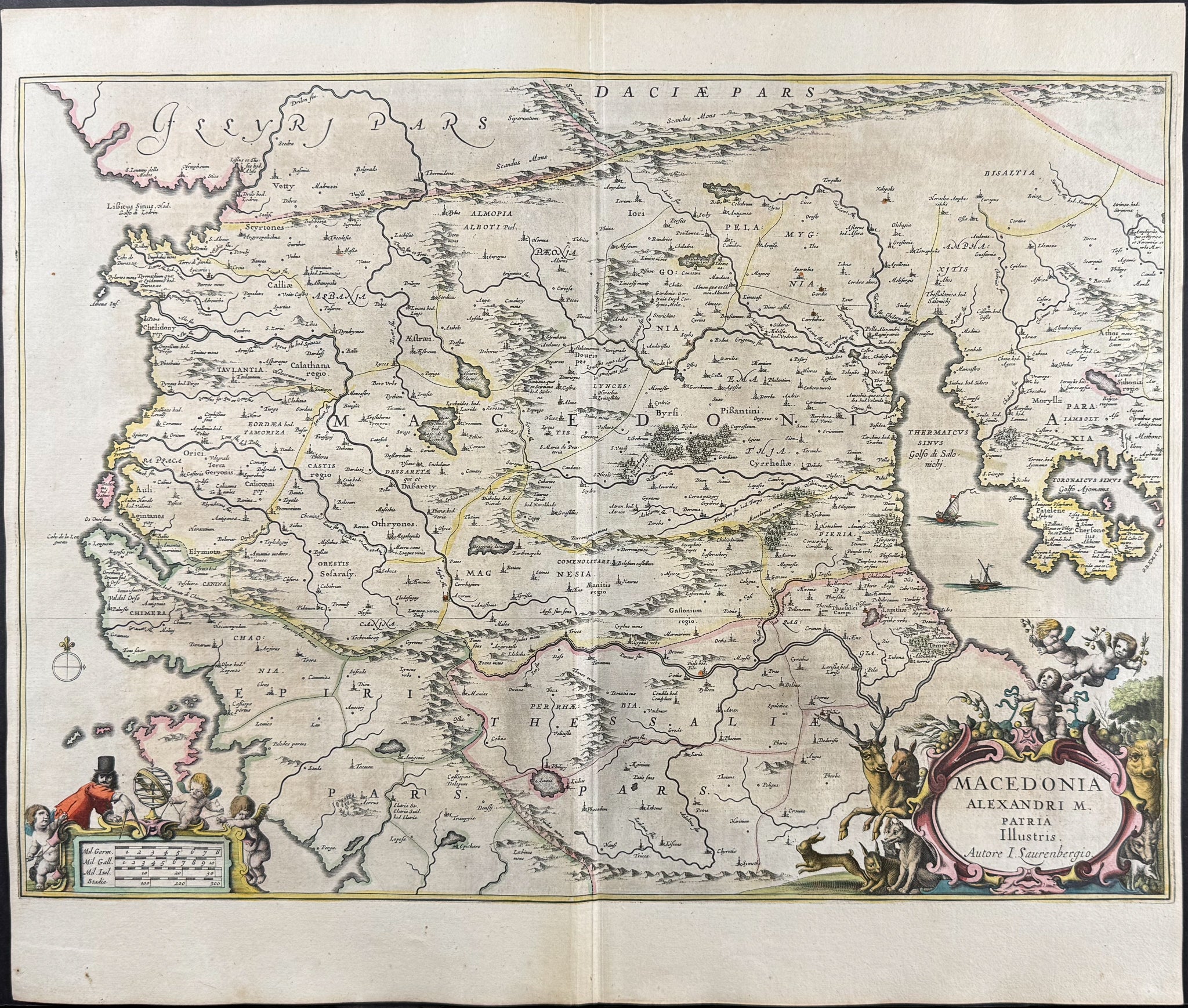 Map of Macedonia, Greece
