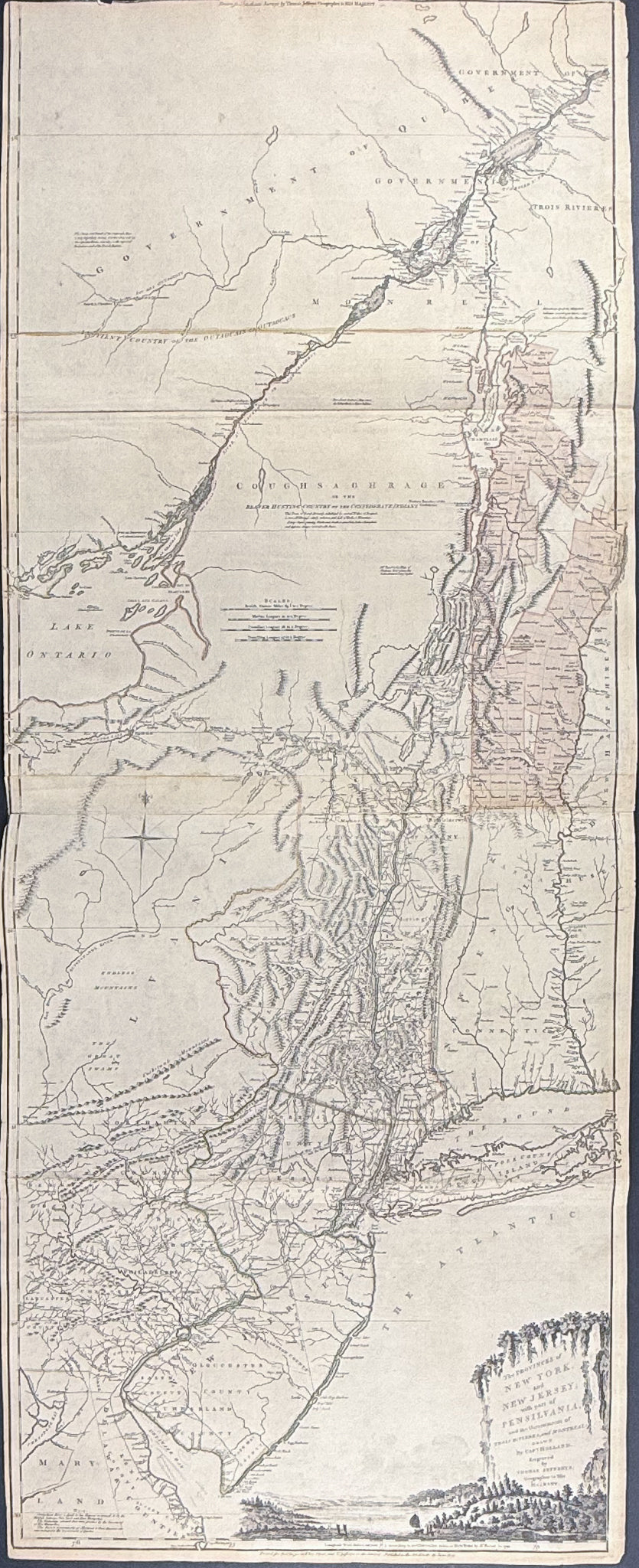 The Provinces of New York and New Jersey, with Part of Pensilvania (Published June 16, 1775)