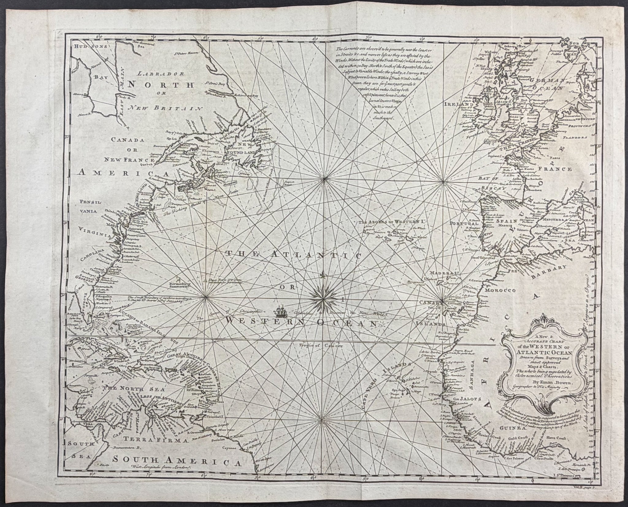 Map of the Atlantic Ocean