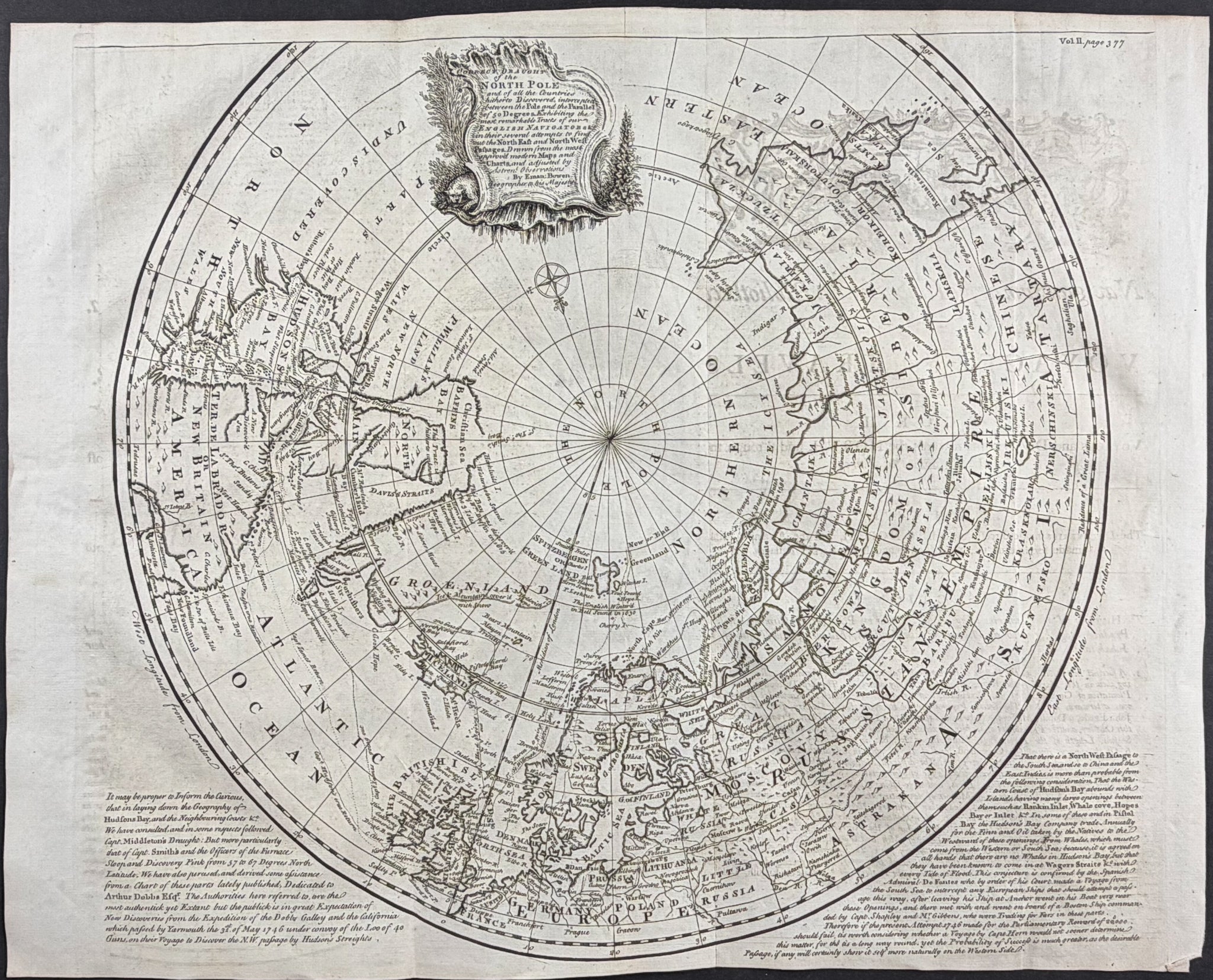 Map of the North Pole