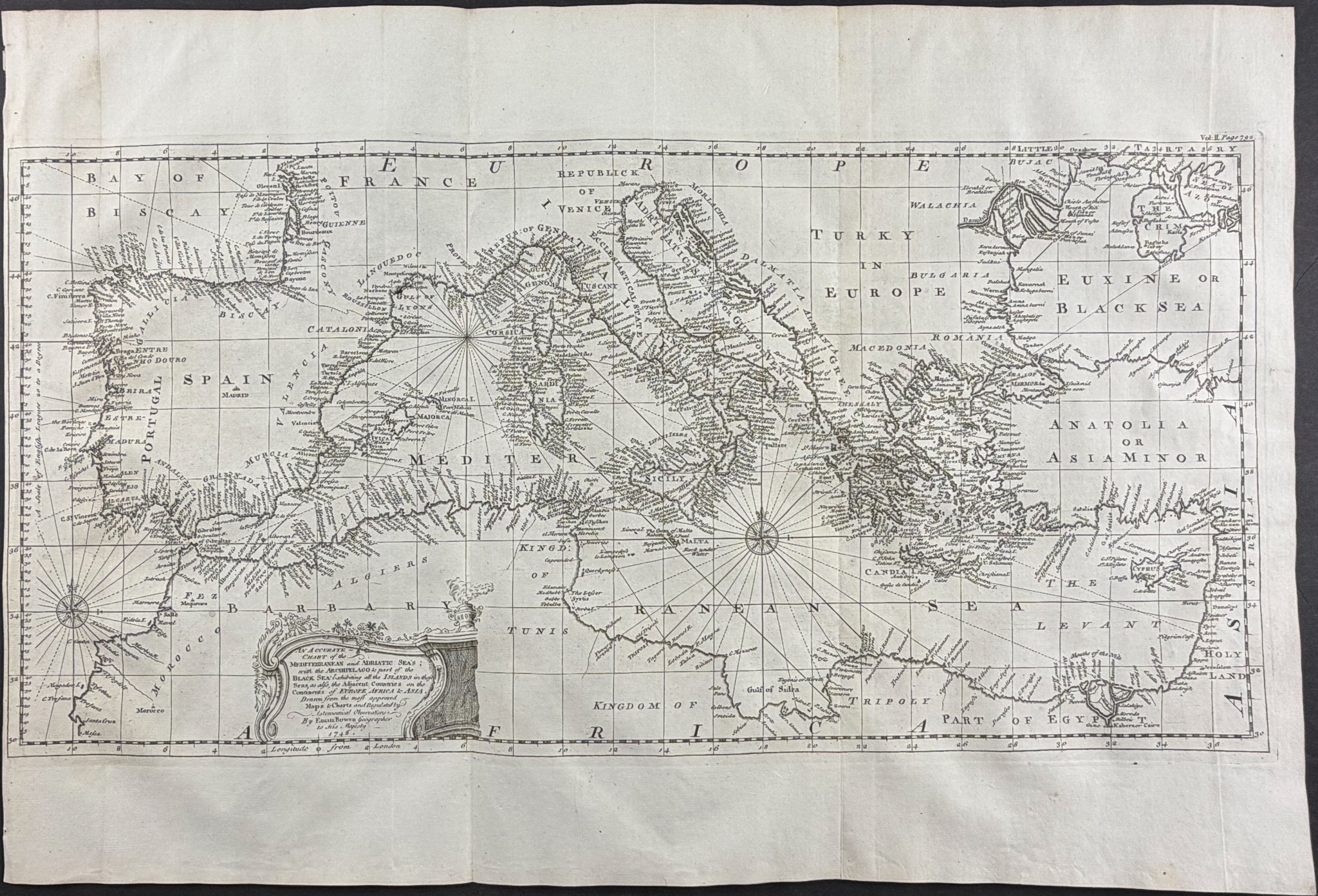 Map of the Mediterranean and Adriatic Seas