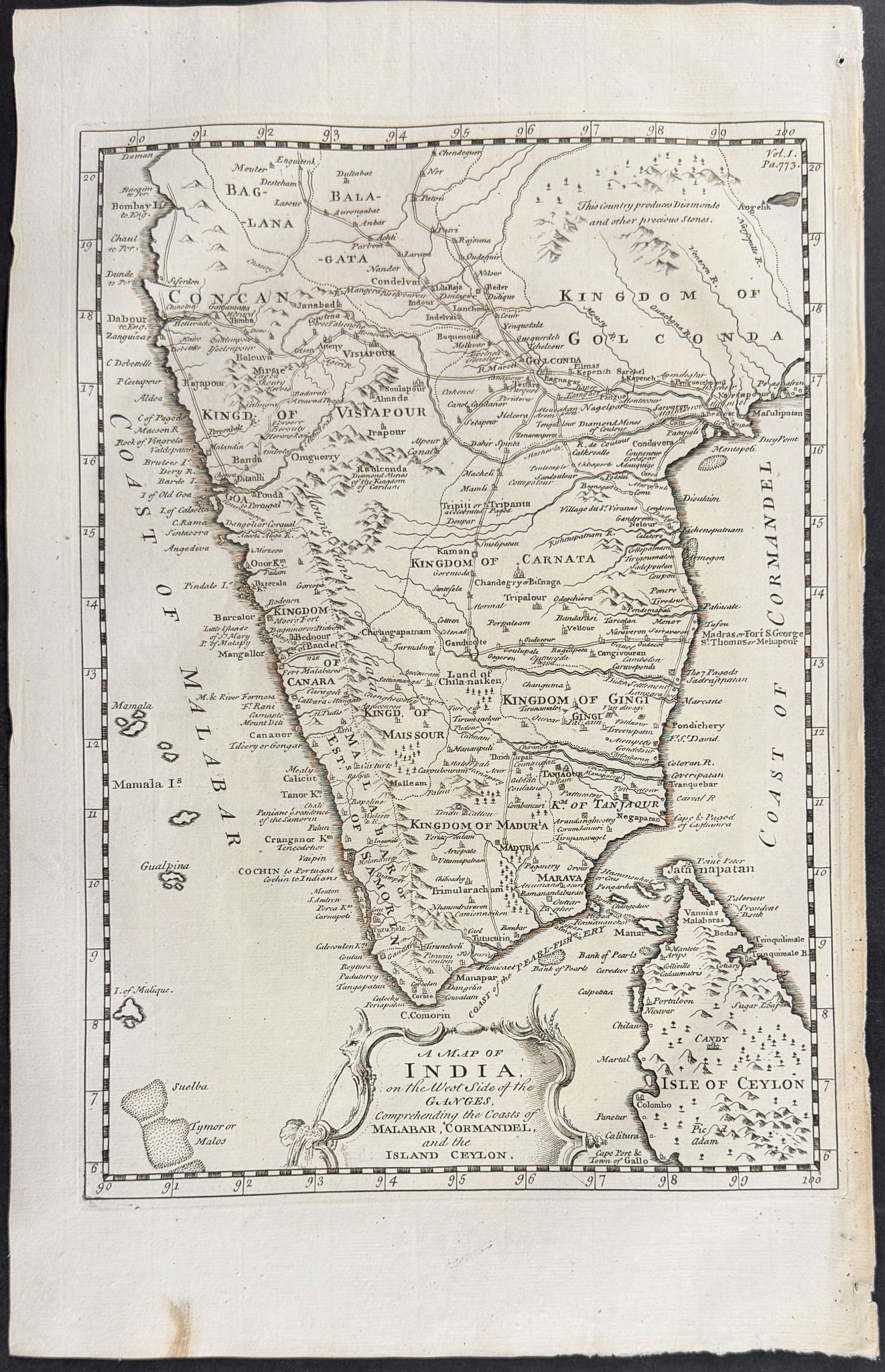 Map of South India