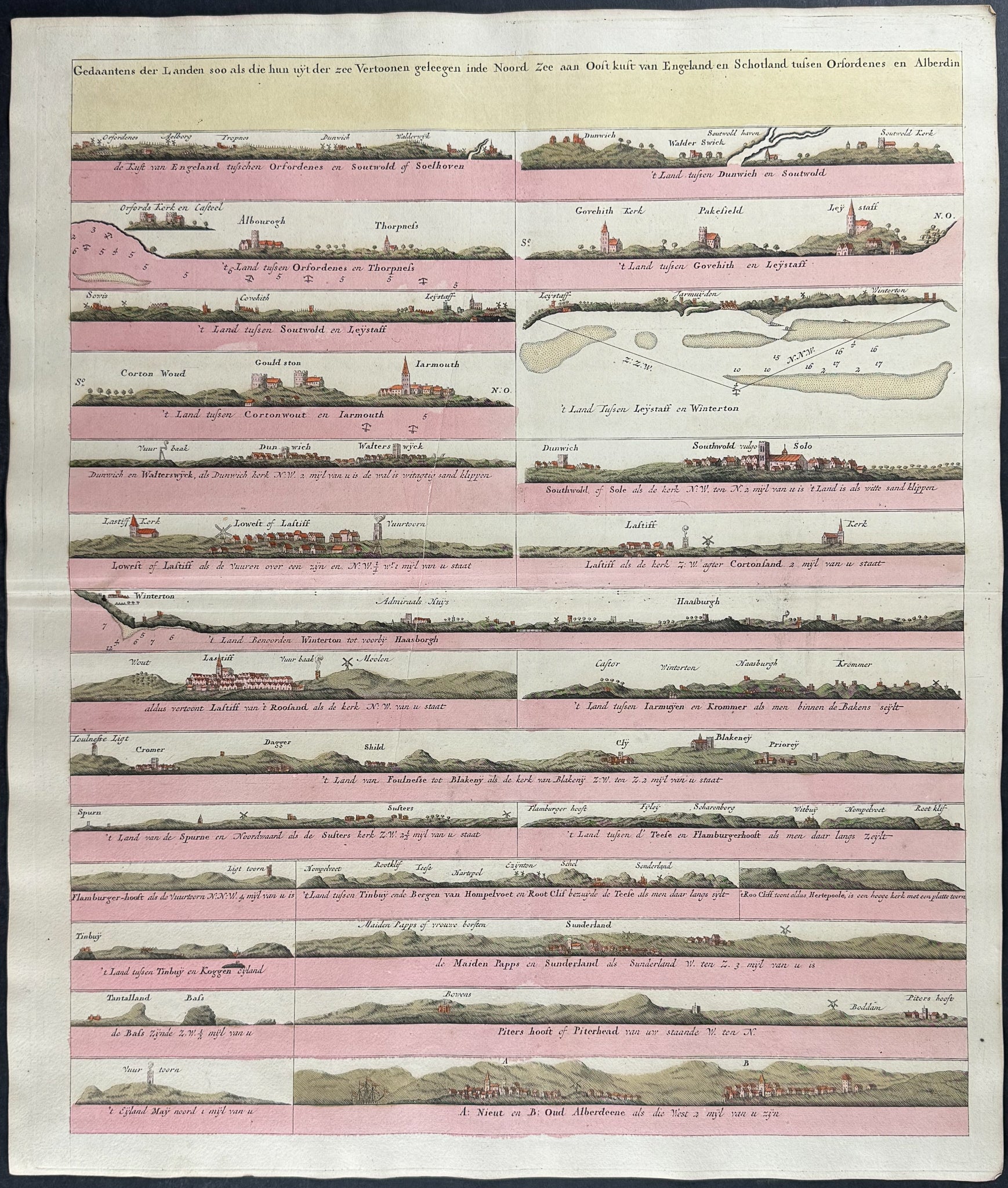Views of the Coast of England and Scotland from the North Sea