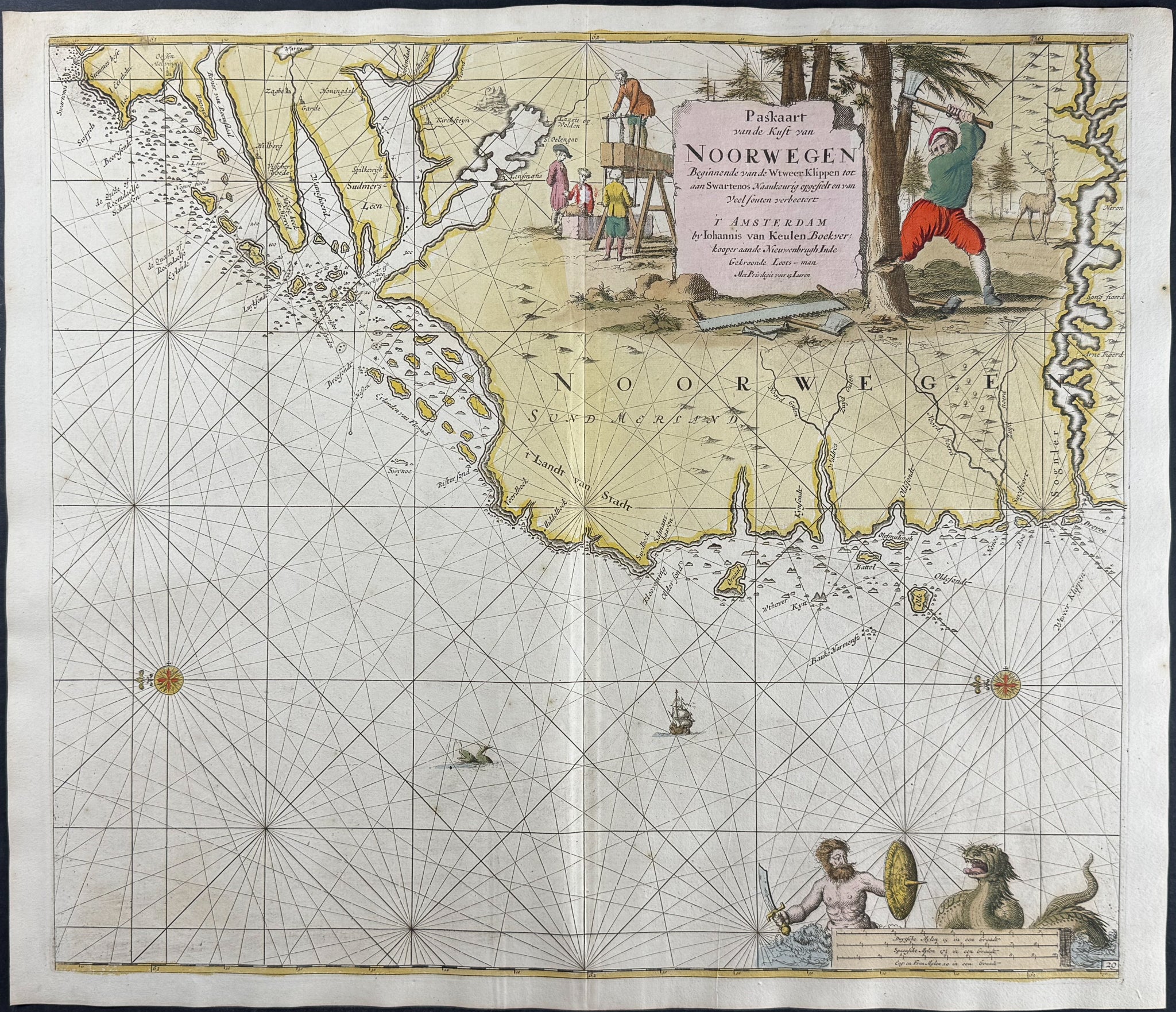 Map of the Coast of Norway