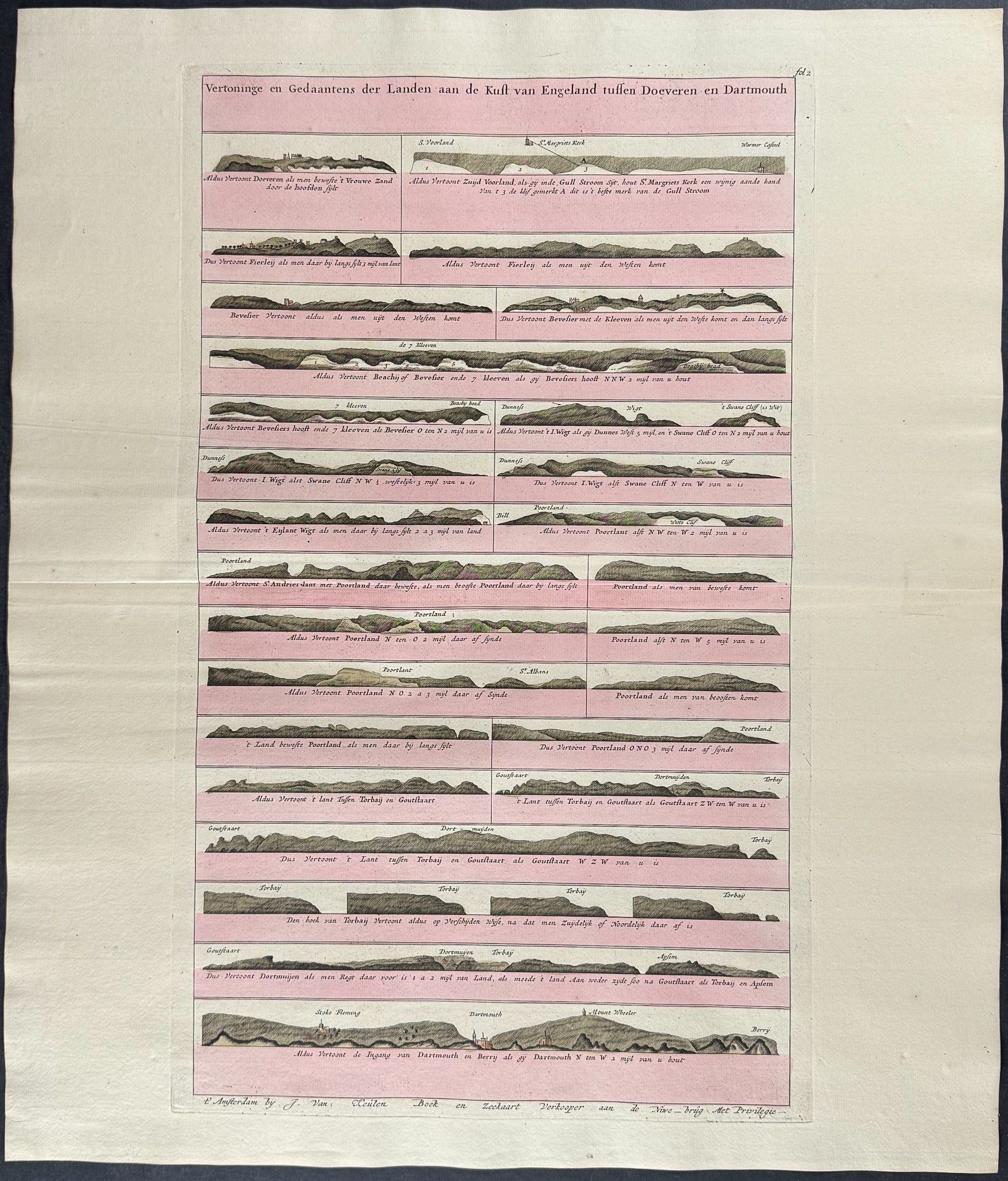 Views of the Coast of England from the Sea (Dover to Dartmouth)