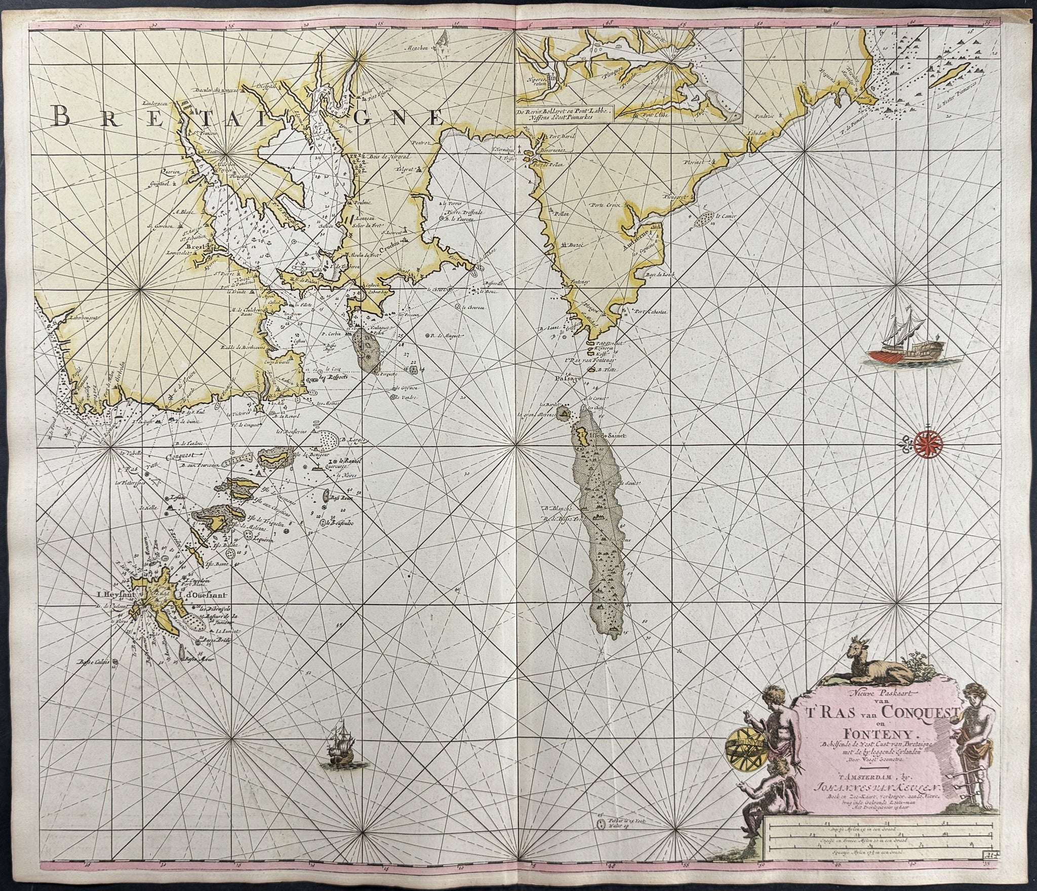 Map of the West Coast of Brittany 