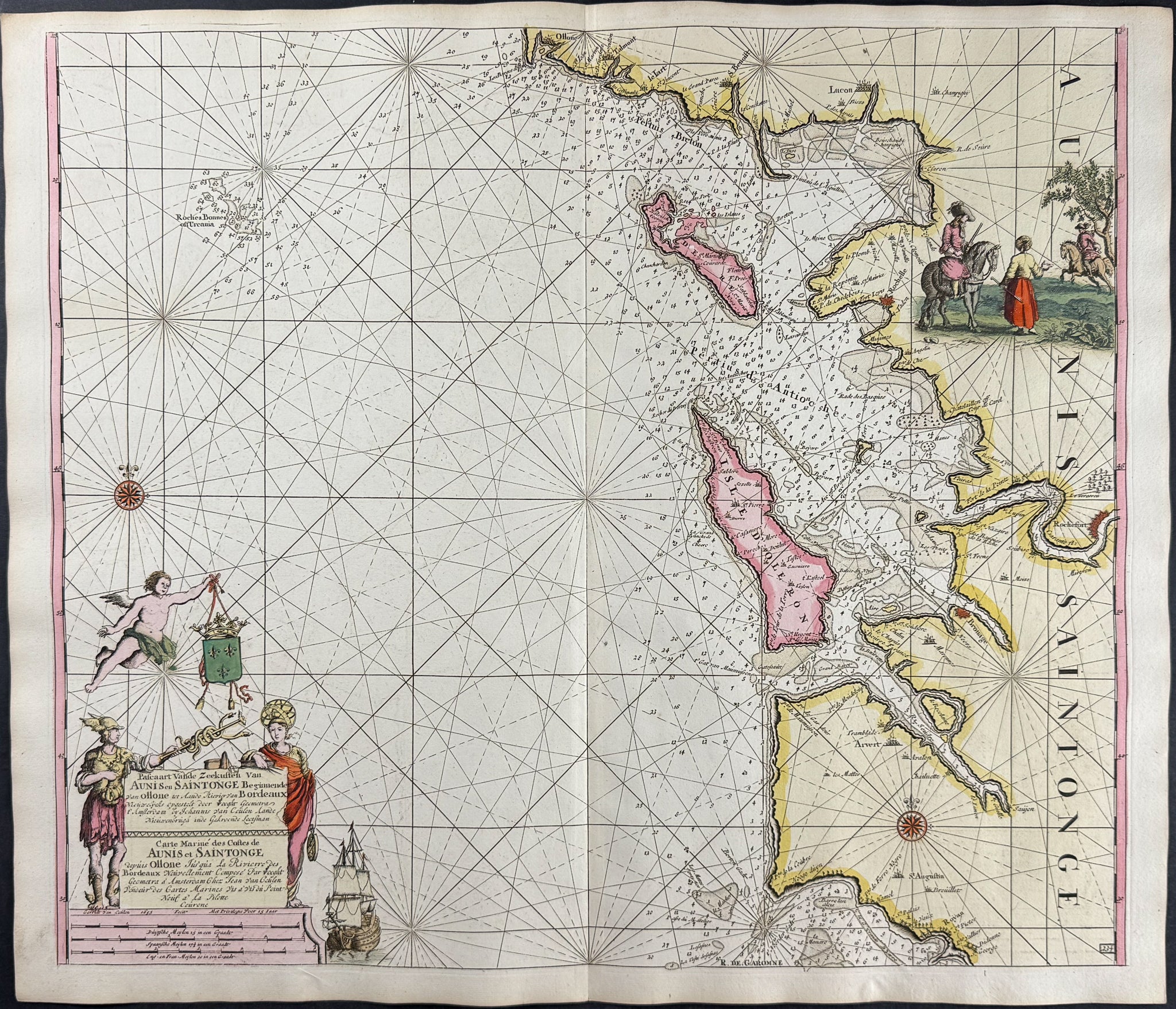 Coastal Chart of France (Bordeaux)