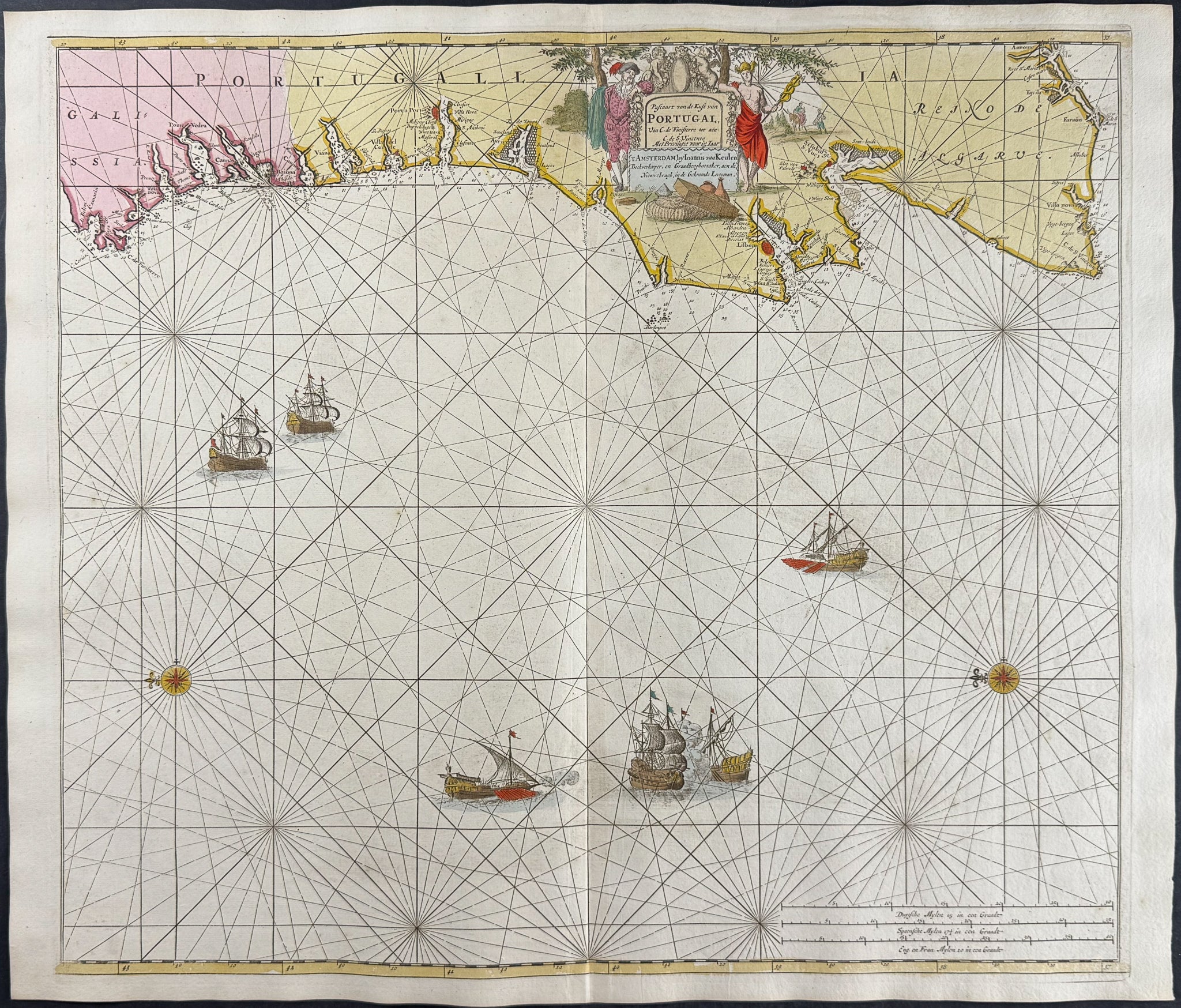 Map of the Coast of Portugal