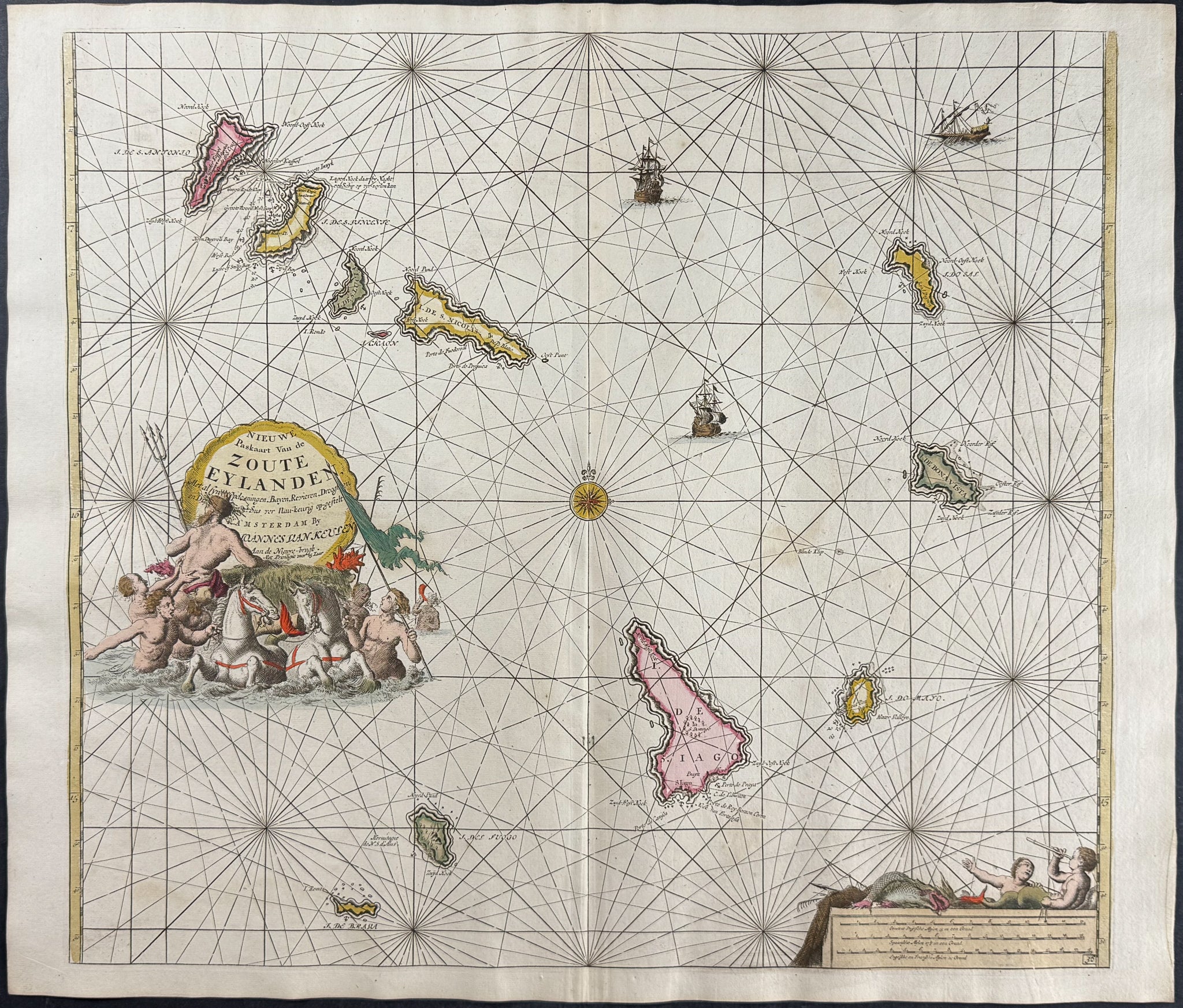 Map of the Cape Verde Islands