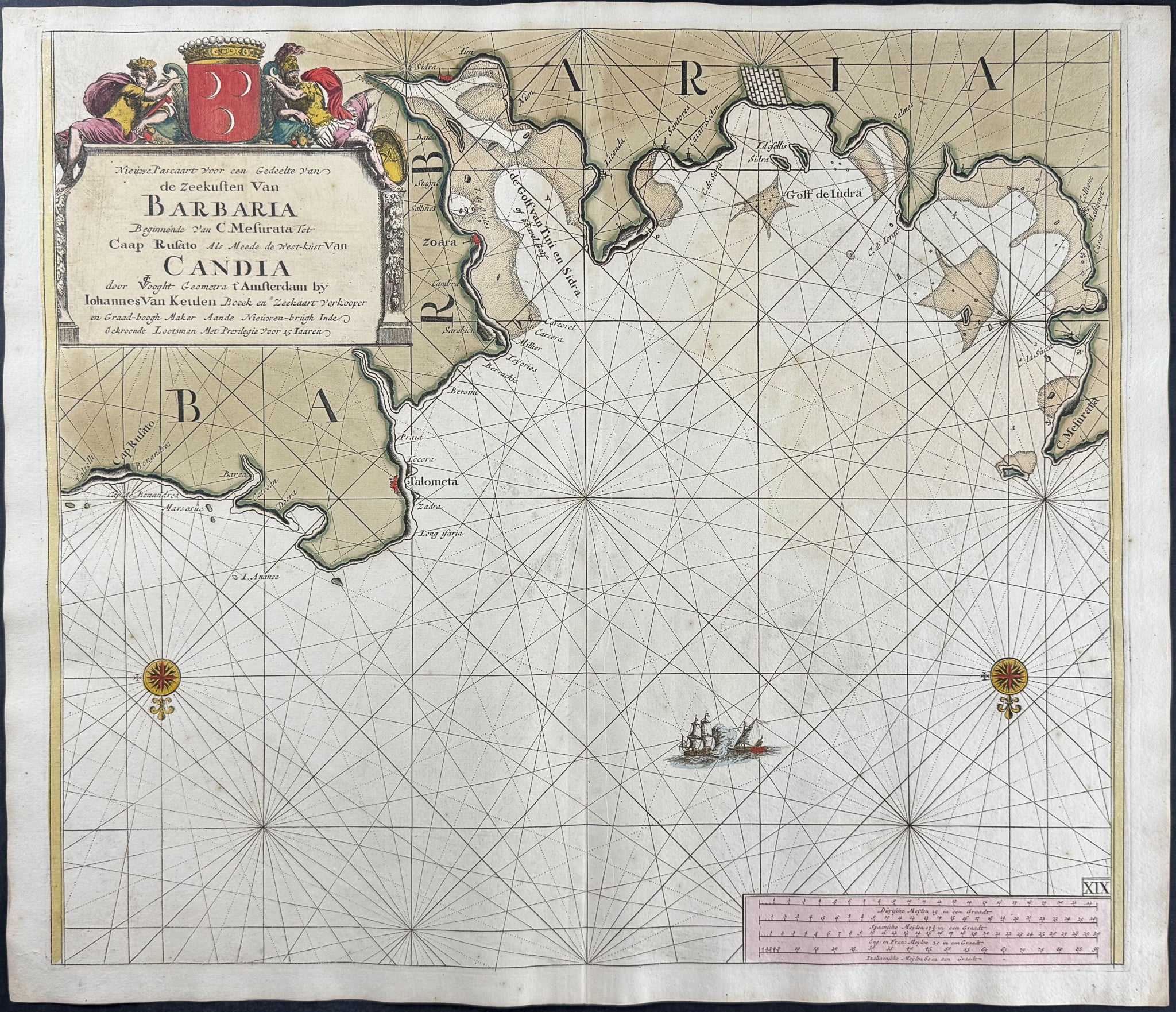 Map of the Gulf of Sidra and Iurda