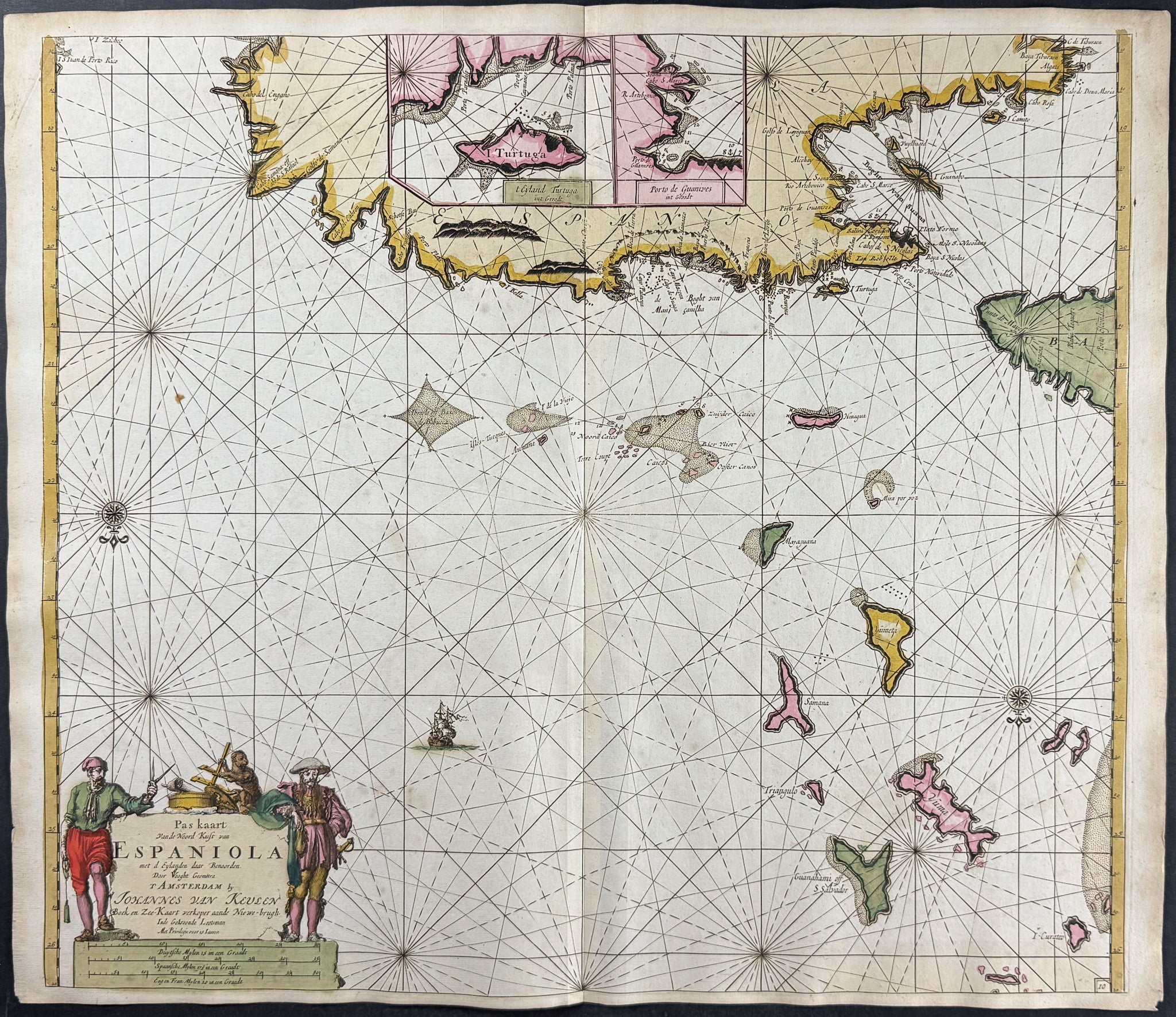 Map of the Northern Coast of Espanola