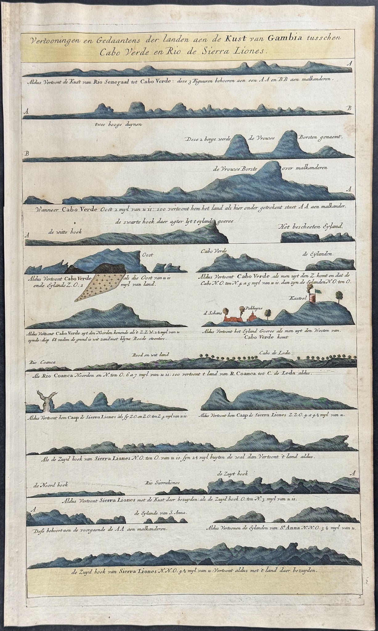 Views of the Coast of Gambia from the Sea