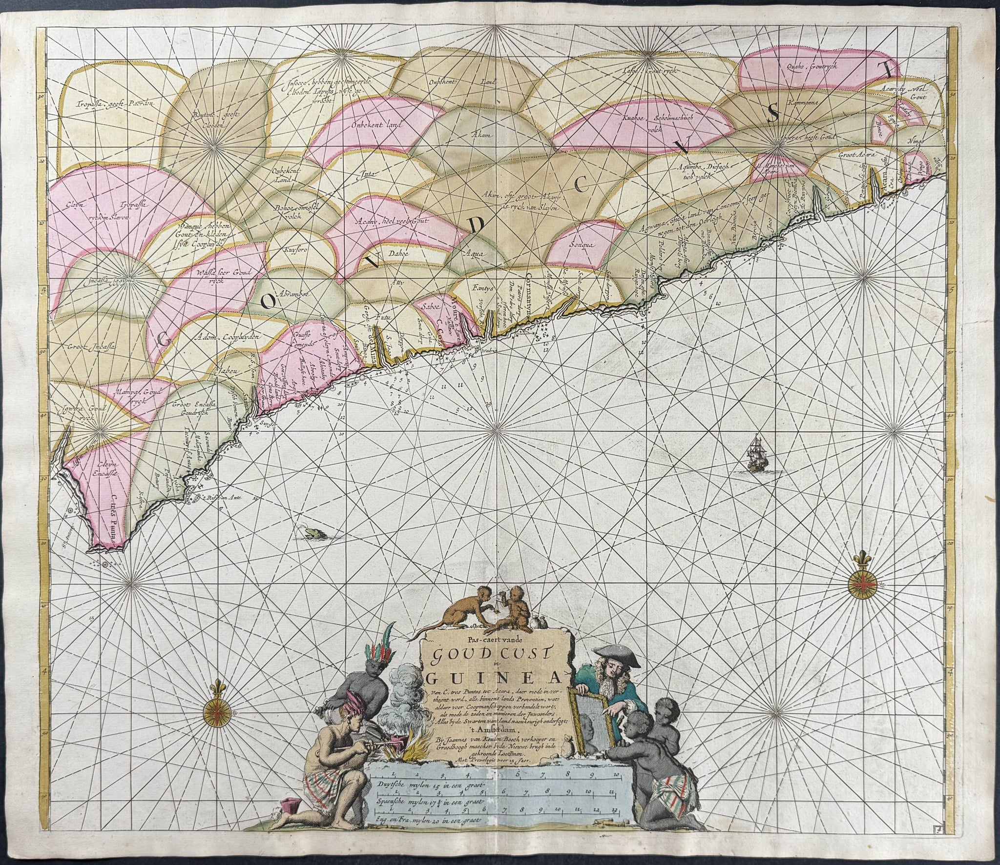Map of the Gold Coast of Ghana